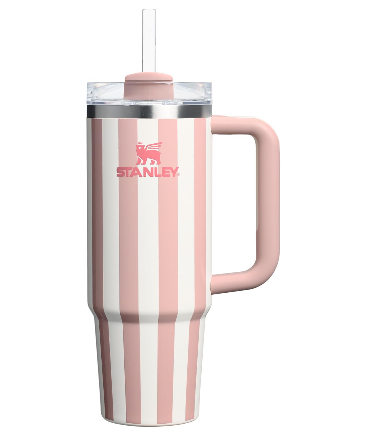 Stanley Quencher H2.0 Tumbler with Handle and Straw 30 oz | Flowstate 3-Position Lid | Cup Holder Compatible for Travel | Insulated Stainless Steel Cup | BPA-Free | Peony