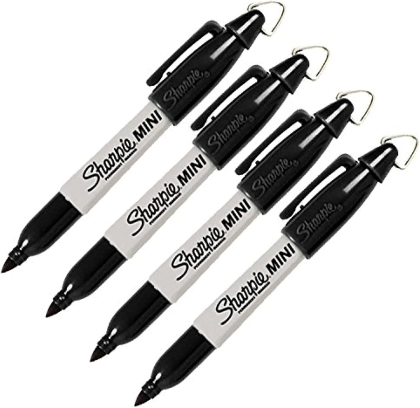 Sharpie Mini Permanent Markers, Fine Point, 4-Count (4 Markers, Black)