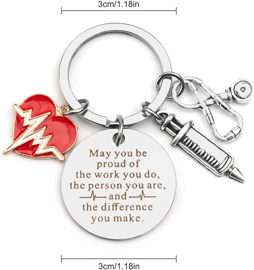 Nurse Gifts Nurse Keychain, Nurse Practitioner Gifts Nursing Student Gifts Medical Assistant Gifts Graduation Gifts Doctor Gifts, Nurse Gifts for Women, Teacher Appreciation Gifts, Thanksgiving Gifts