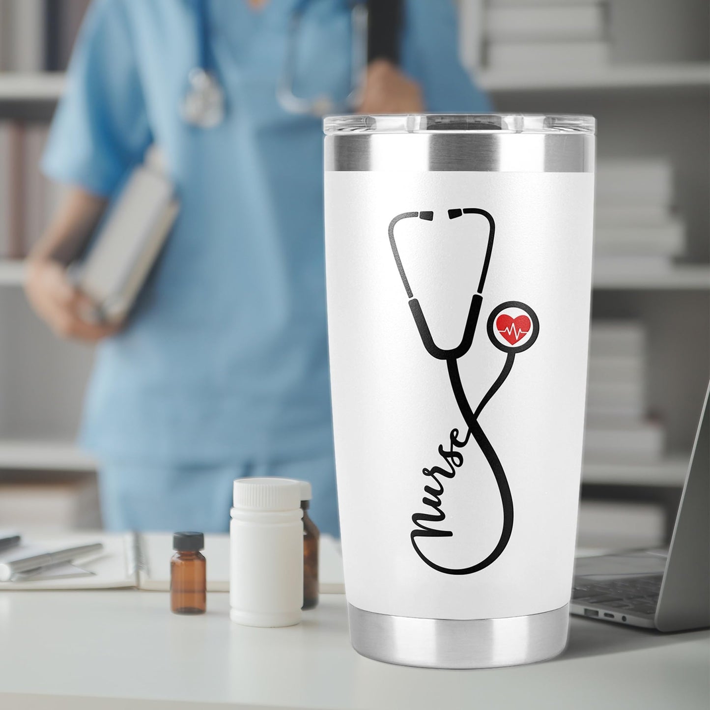 Best Gifts For Nurses - New Nurse Gifts For Women-Nursing Student Gifts- Nurse Practitioner- Nurse Appreciation Gifts-Nurse Graduation Gifts-Nutrition Facts 20Oz Nurse Cup Tumbler