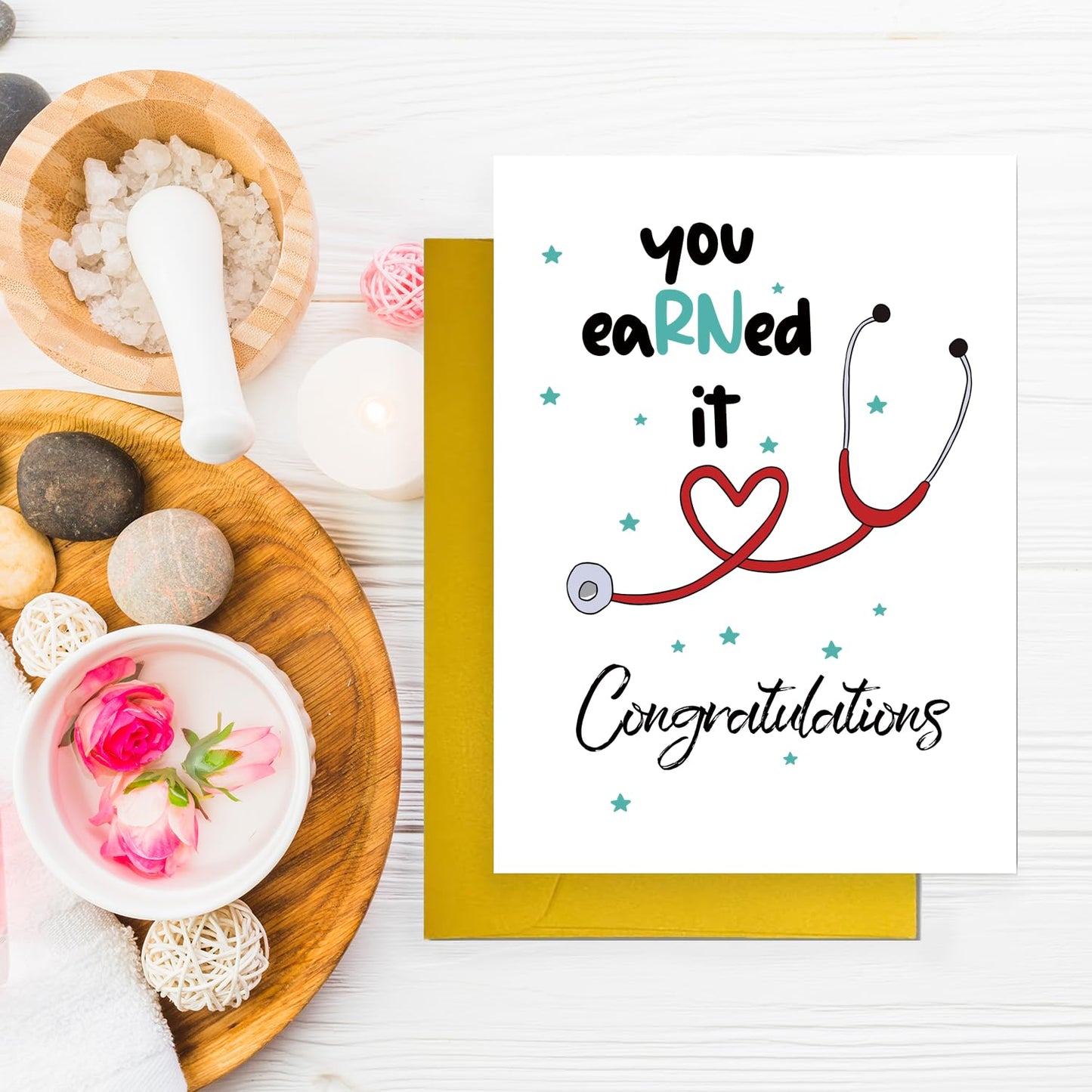 Cute Nurse Graduation Card Gifts for Her, Lovely Nurse Graduation Gift for Friend, Congratulations on Graduation For Nurse, New Nurse Card for Women, RN Card Gift For Daughter Sister