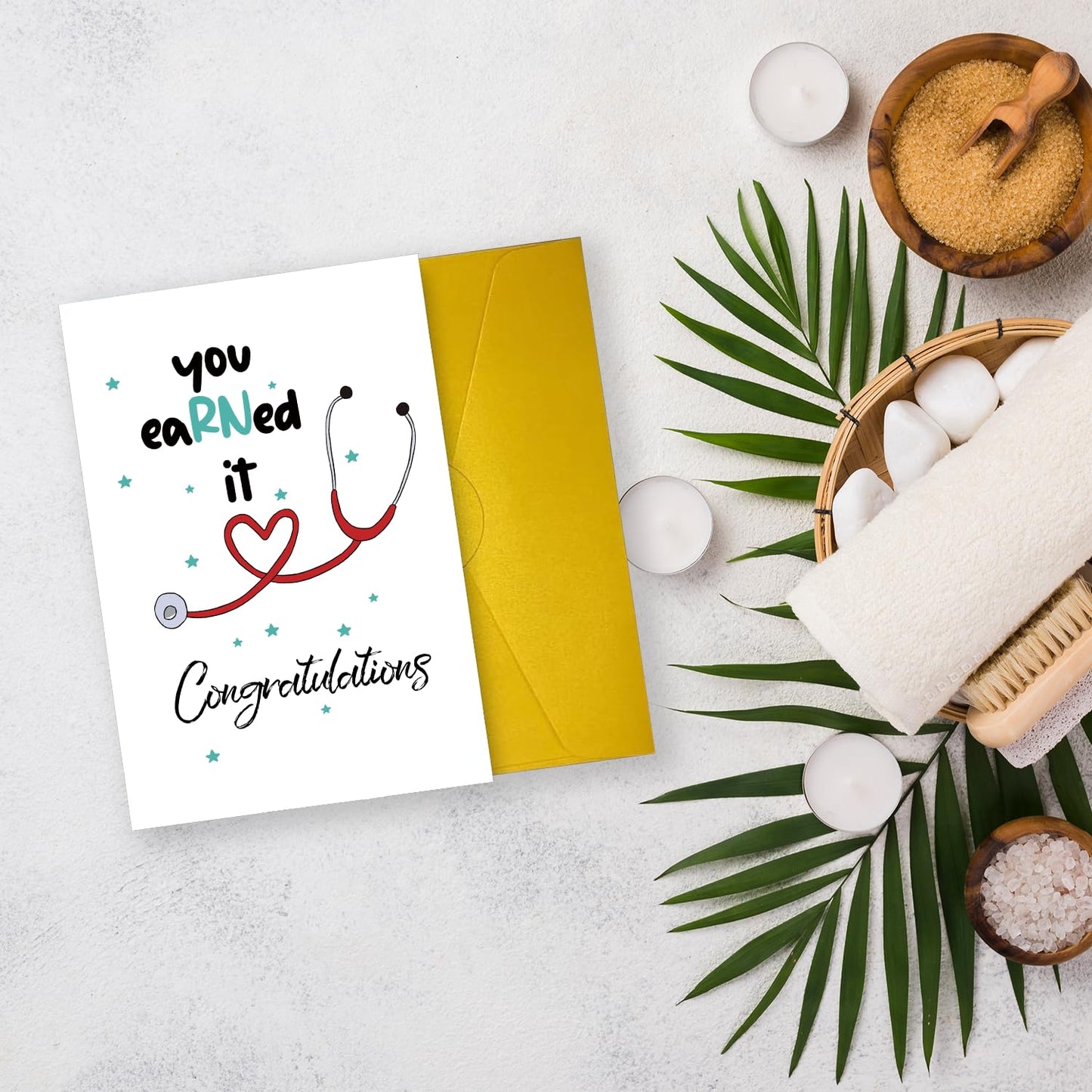 Cute Nurse Graduation Card Gifts for Her, Lovely Nurse Graduation Gift for Friend, Congratulations on Graduation For Nurse, New Nurse Card for Women, RN Card Gift For Daughter Sister
