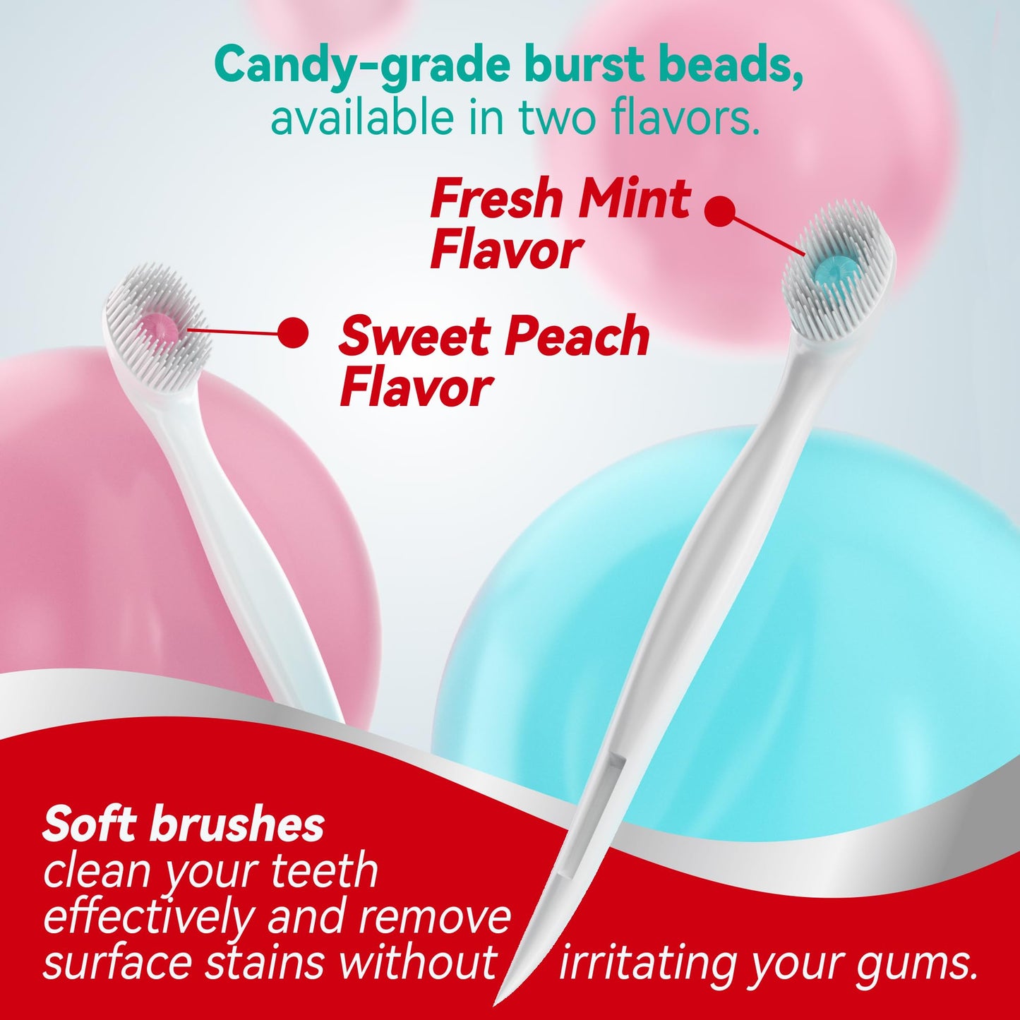 cleaings® Mini Brushes-Disposable Toothbrushes with Toothpaste and Pick for Work or Travel, 24 Count (Mint Flavor(Pack of 1))