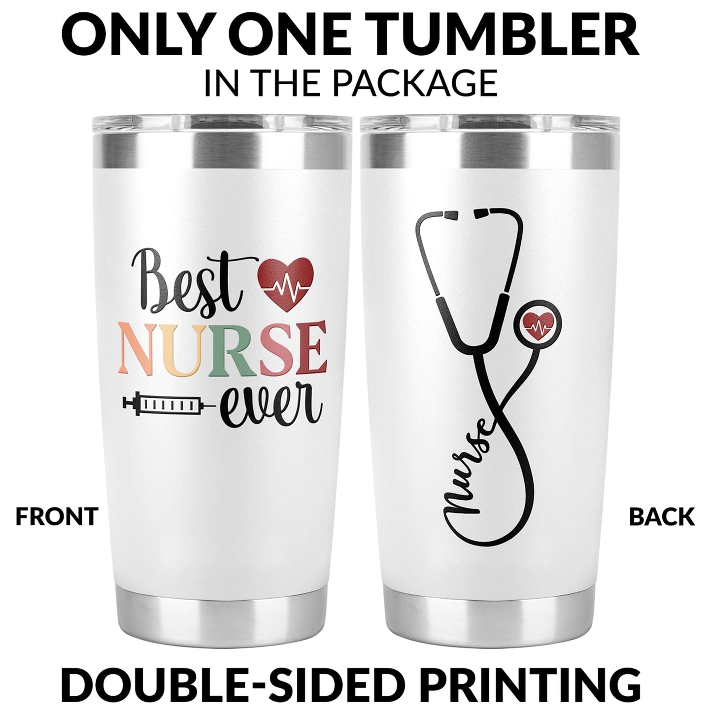 Best Gifts For Nurses - New Nurse Gifts For Women-Nursing Student Gifts- Nurse Practitioner- Nurse Appreciation Gifts-Nurse Graduation Gifts-Nutrition Facts 20Oz Nurse Cup Tumbler