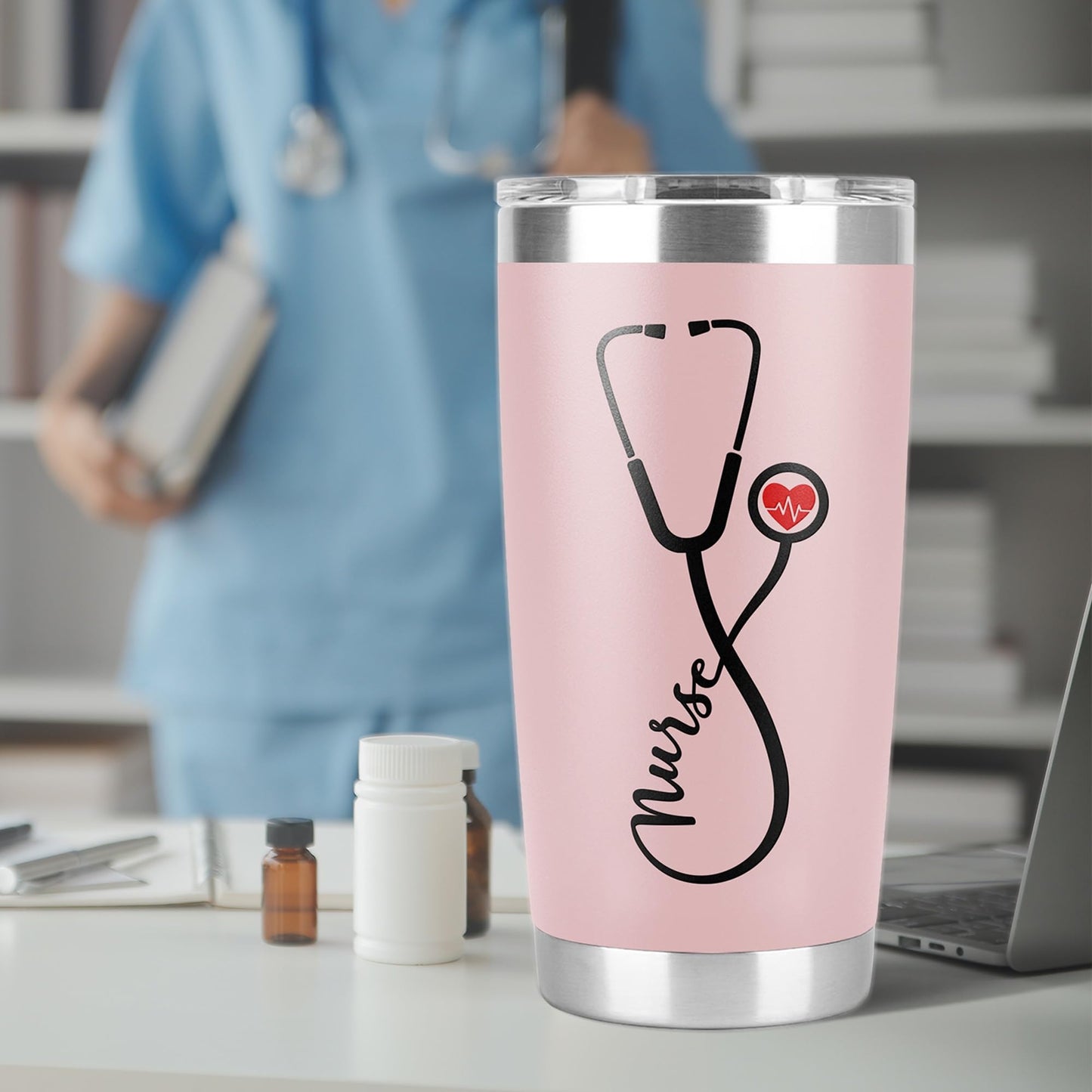 Best Gifts For Nurses - New Nurse Gifts For Women-Nursing Student Gifts- Nurse Practitioner- Nurse Appreciation Gifts-Nurse Graduation Gifts-Nutrition Facts 20Oz Nurse Cup Tumbler