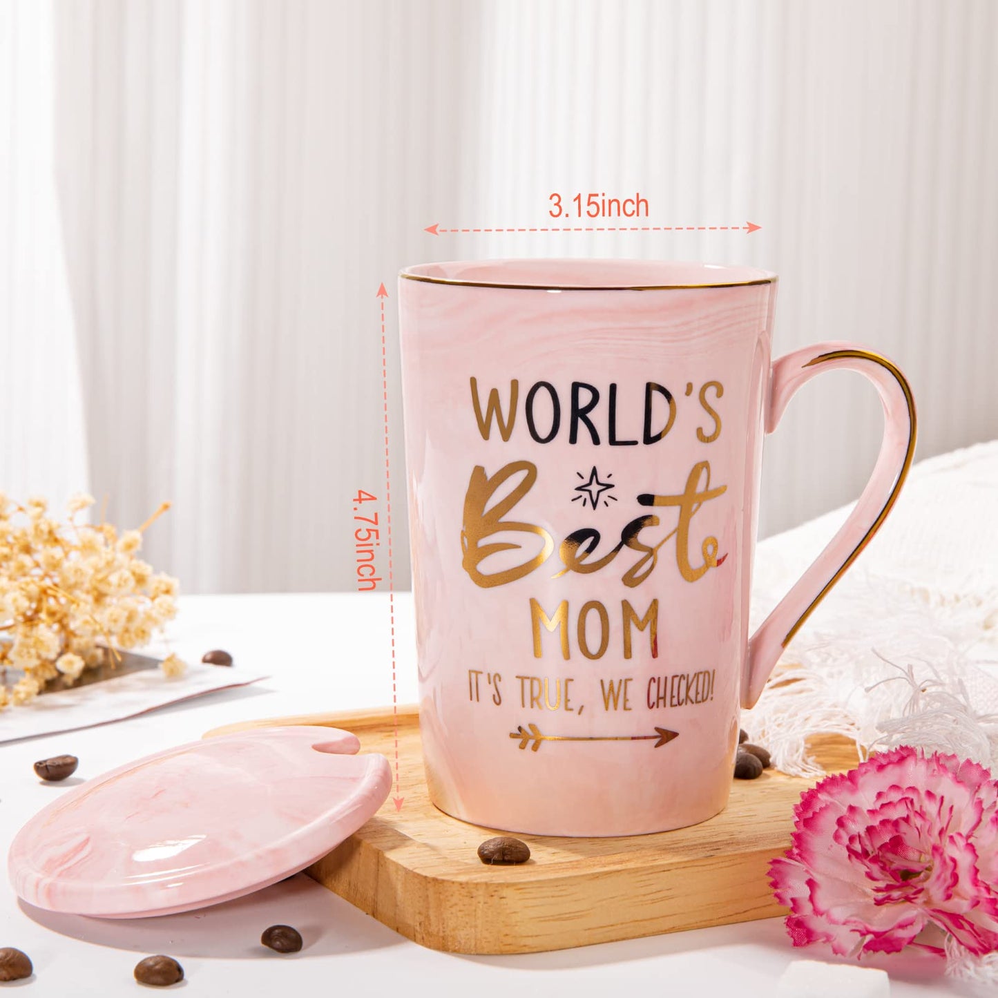Nurse Gifts for Women, Funny Nurse Mug with Gold Print, Nurses Week Retirement Graduation Appreciation Present, School Nursing Student RN Practitioner, 14oz Pink Marbled Ceramic Cup, Nice Gift Boxed