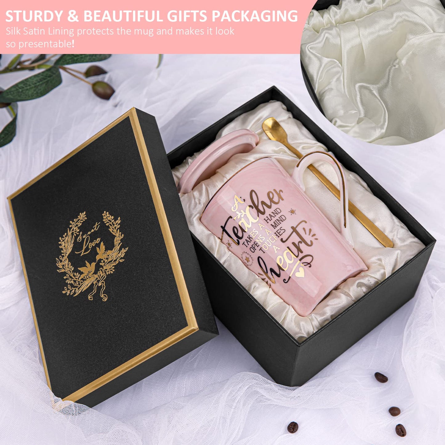 Nurse Gifts for Women, Funny Nurse Mug with Gold Print, Nurses Week Retirement Graduation Appreciation Present, School Nursing Student RN Practitioner, 14oz Pink Marbled Ceramic Cup, Nice Gift Boxed