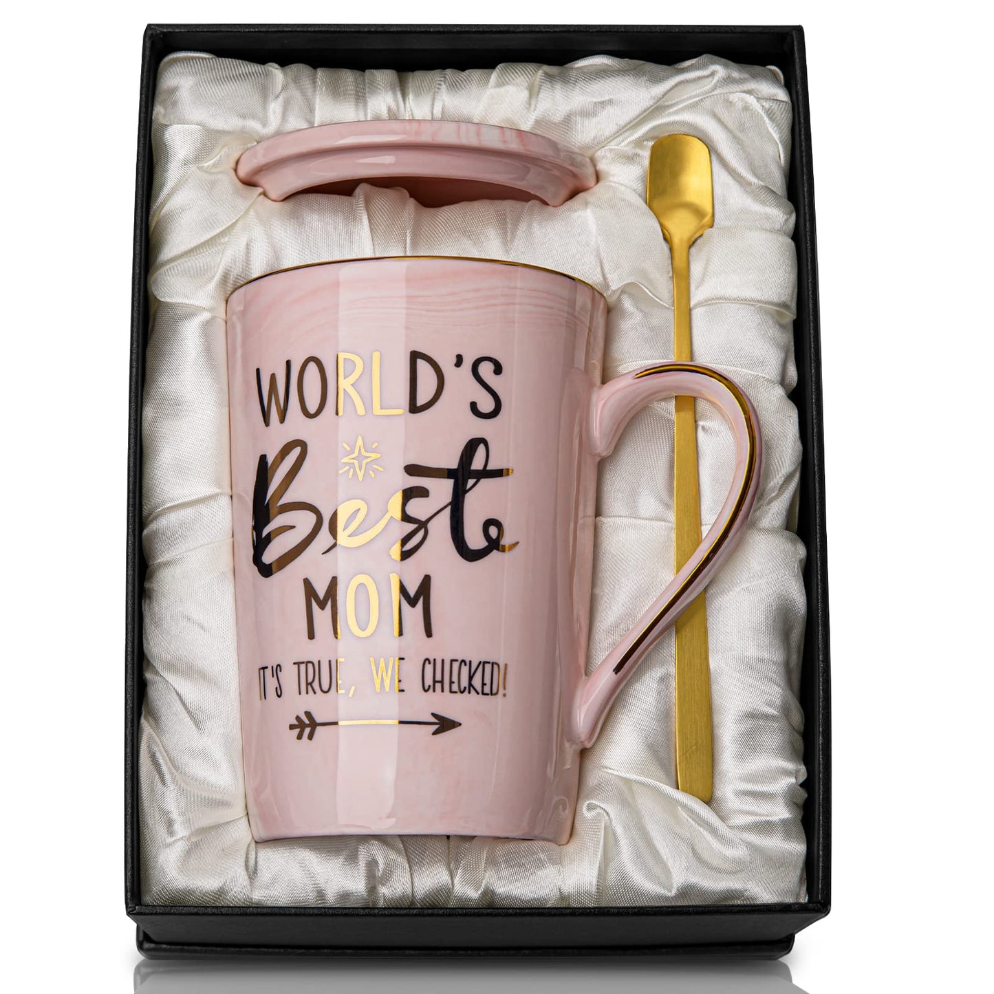 Nurse Gifts for Women, Funny Nurse Mug with Gold Print, Nurses Week Retirement Graduation Appreciation Present, School Nursing Student RN Practitioner, 14oz Pink Marbled Ceramic Cup, Nice Gift Boxed
