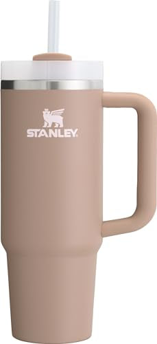 Stanley Quencher H2.0 Tumbler with Handle and Straw 30 oz | Flowstate 3-Position Lid | Cup Holder Compatible for Travel | Insulated Stainless Steel Cup | BPA-Free | Peony