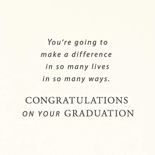Hallmark Nurse Graduation Card (Nurses Make a Difference) for RN, LPN, Travel Nurse, Healthcare Worker