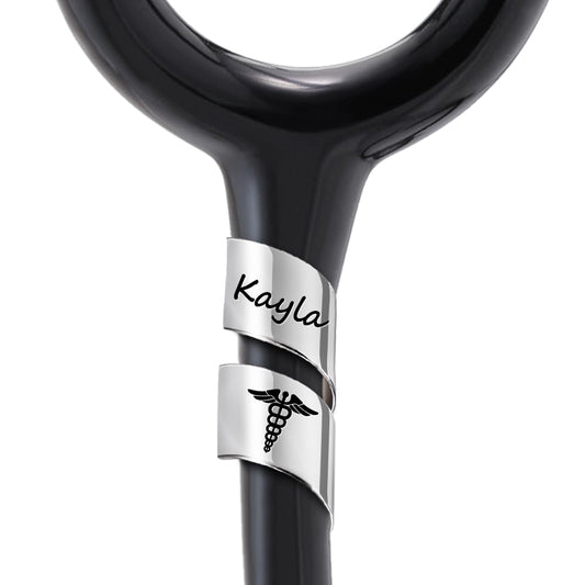 Personalized Stethoscope Name Tag Custom Stethoscope ID Charm Accessories Nurse Gifts for Doctor Vet