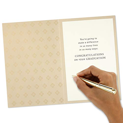 Hallmark Nurse Graduation Card (Nurses Make a Difference) for RN, LPN, Travel Nurse, Healthcare Worker