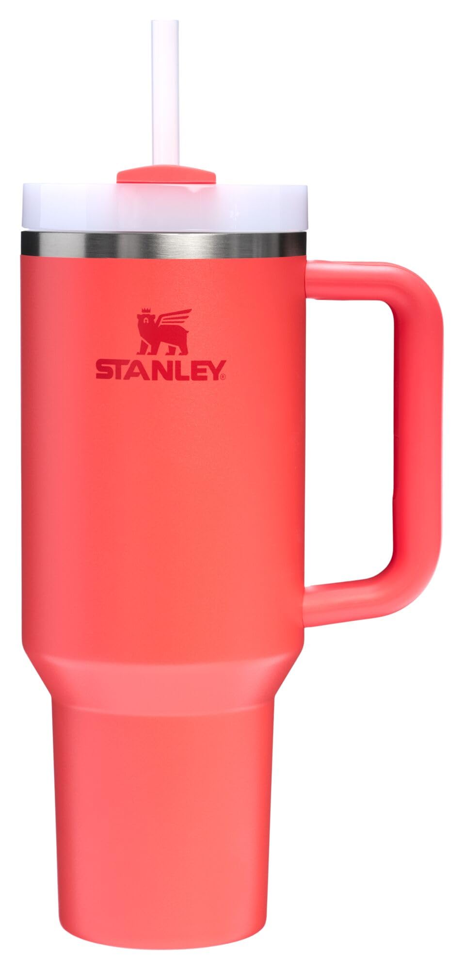 Stanley Quencher H2.0 Tumbler with Handle and Straw 30 oz | Flowstate 3-Position Lid | Cup Holder Compatible for Travel | Insulated Stainless Steel Cup | BPA-Free | Peony