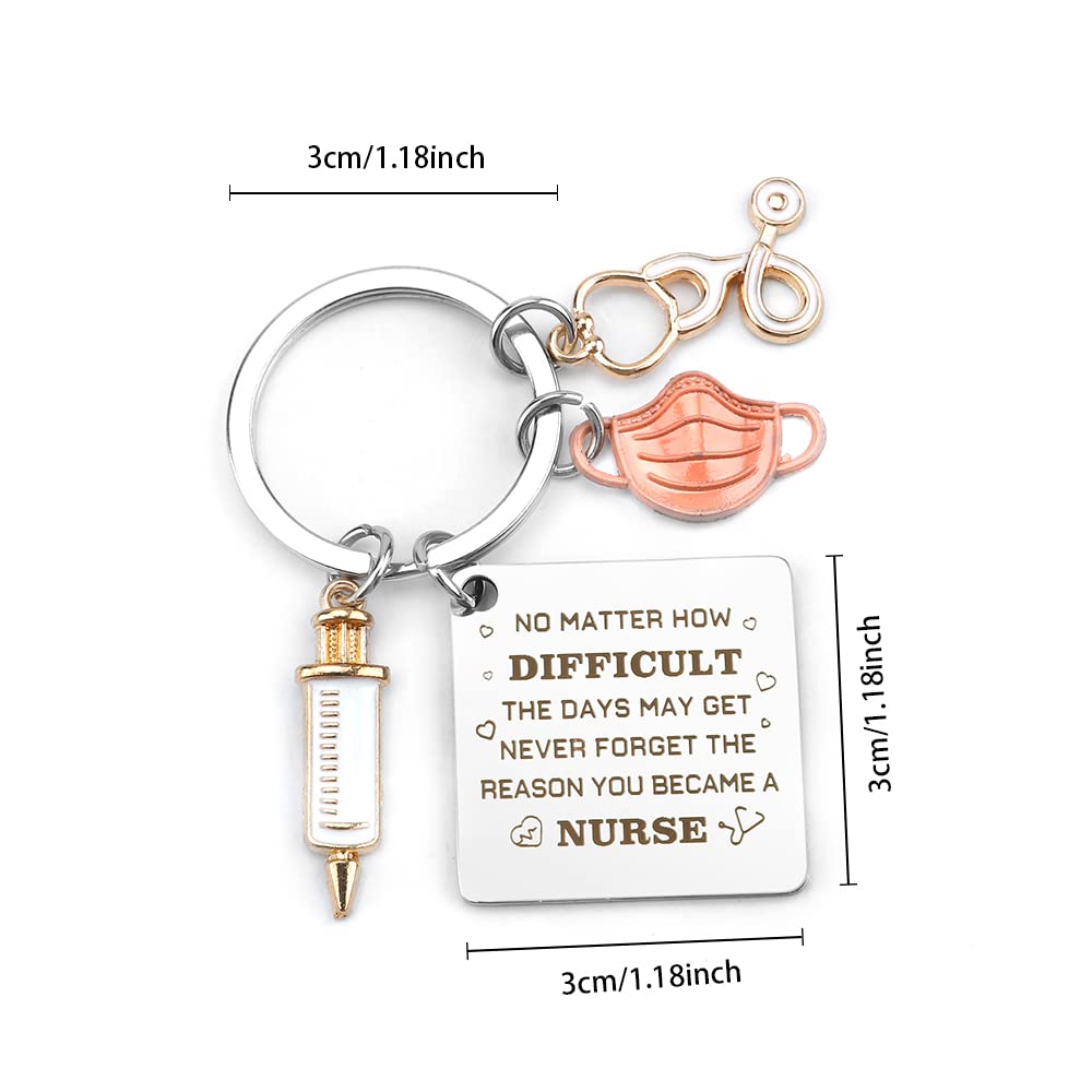 Nurse Graduation Gift for Women Nurse Keychain Nurses Week Gifts Graduation Presents for Nurses Appreciation Gifts