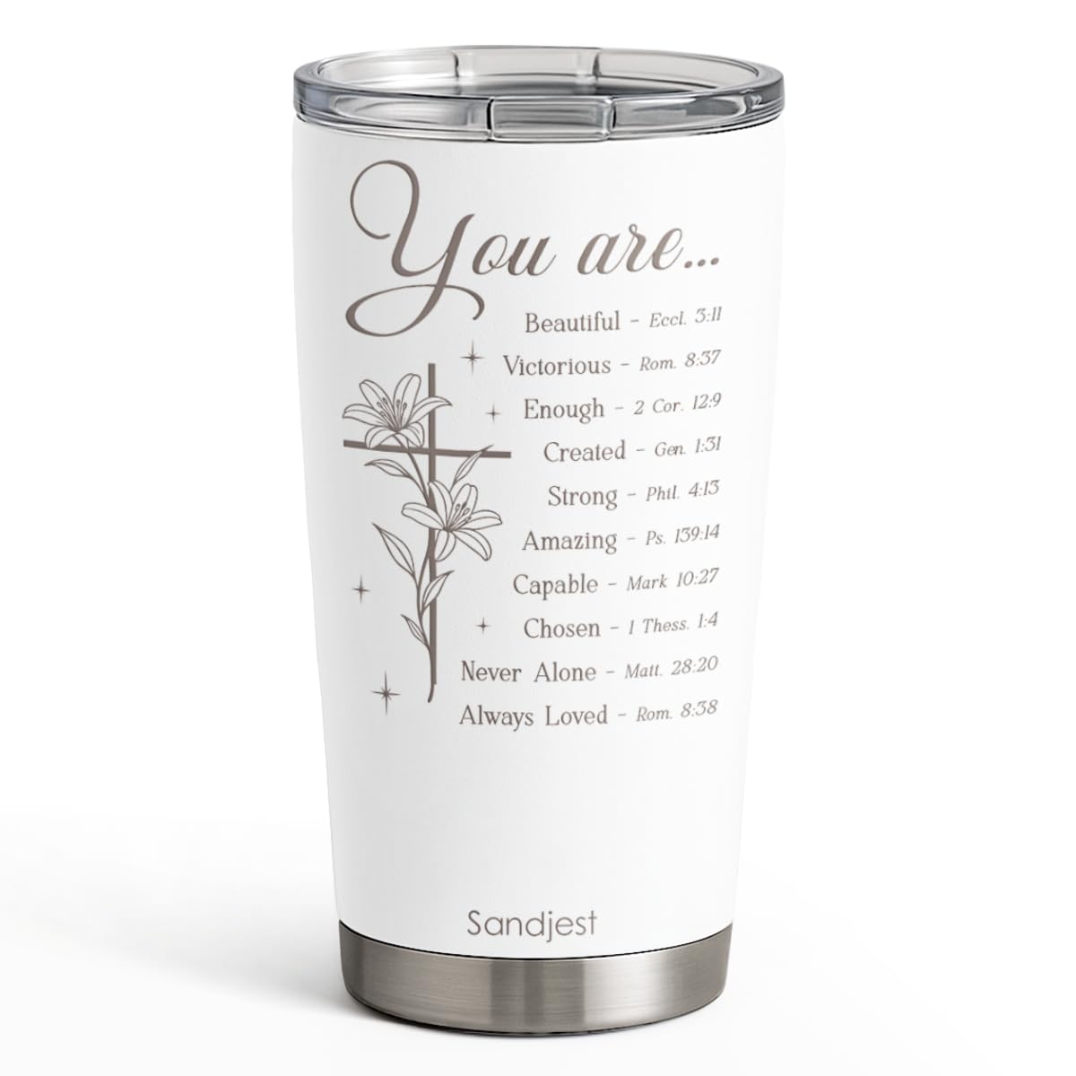 SANDJEST Nurse Tumbler Cup - Nutritional Facts Travel Coffee Mug Gift - 20oz Tumblers Nurse Gifts for Birthday, Christmas, Appreciation Week, Nursing School Graduation for Nurses, Practitioners