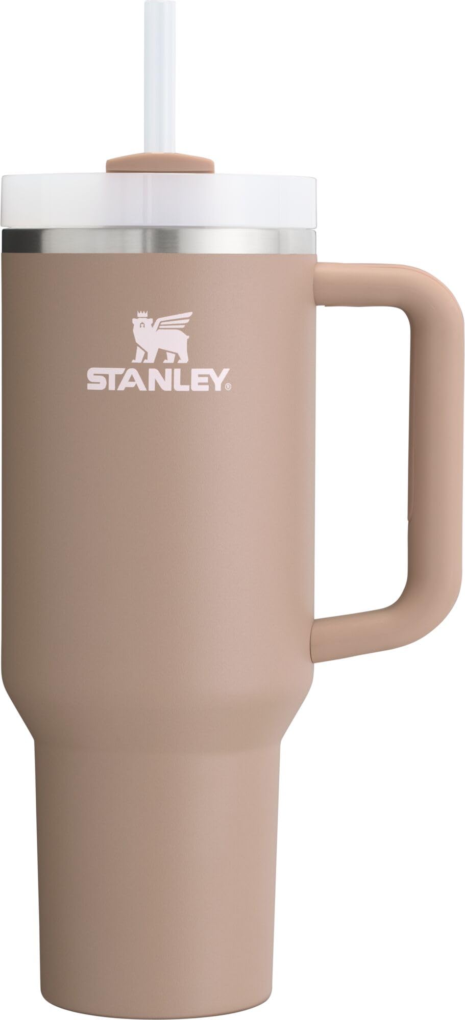 Stanley Quencher H2.0 Tumbler with Handle and Straw 30 oz | Flowstate 3-Position Lid | Cup Holder Compatible for Travel | Insulated Stainless Steel Cup | BPA-Free | Peony