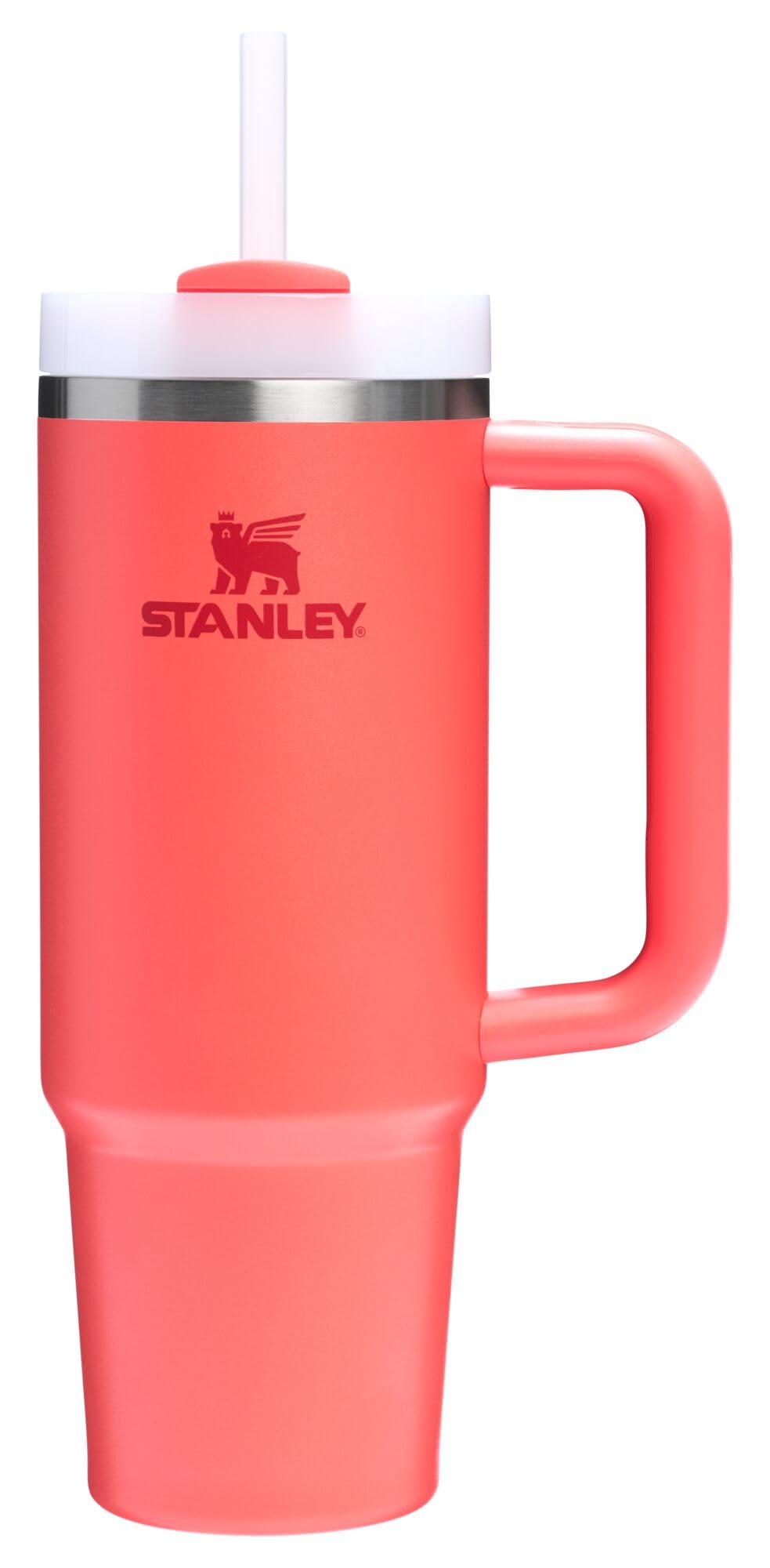 Stanley Quencher H2.0 Tumbler with Handle and Straw 30 oz | Flowstate 3-Position Lid | Cup Holder Compatible for Travel | Insulated Stainless Steel Cup | BPA-Free | Peony