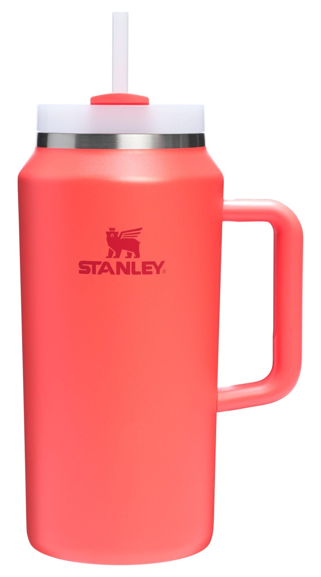 Stanley Quencher H2.0 Tumbler with Handle and Straw 30 oz | Flowstate 3-Position Lid | Cup Holder Compatible for Travel | Insulated Stainless Steel Cup | BPA-Free | Peony