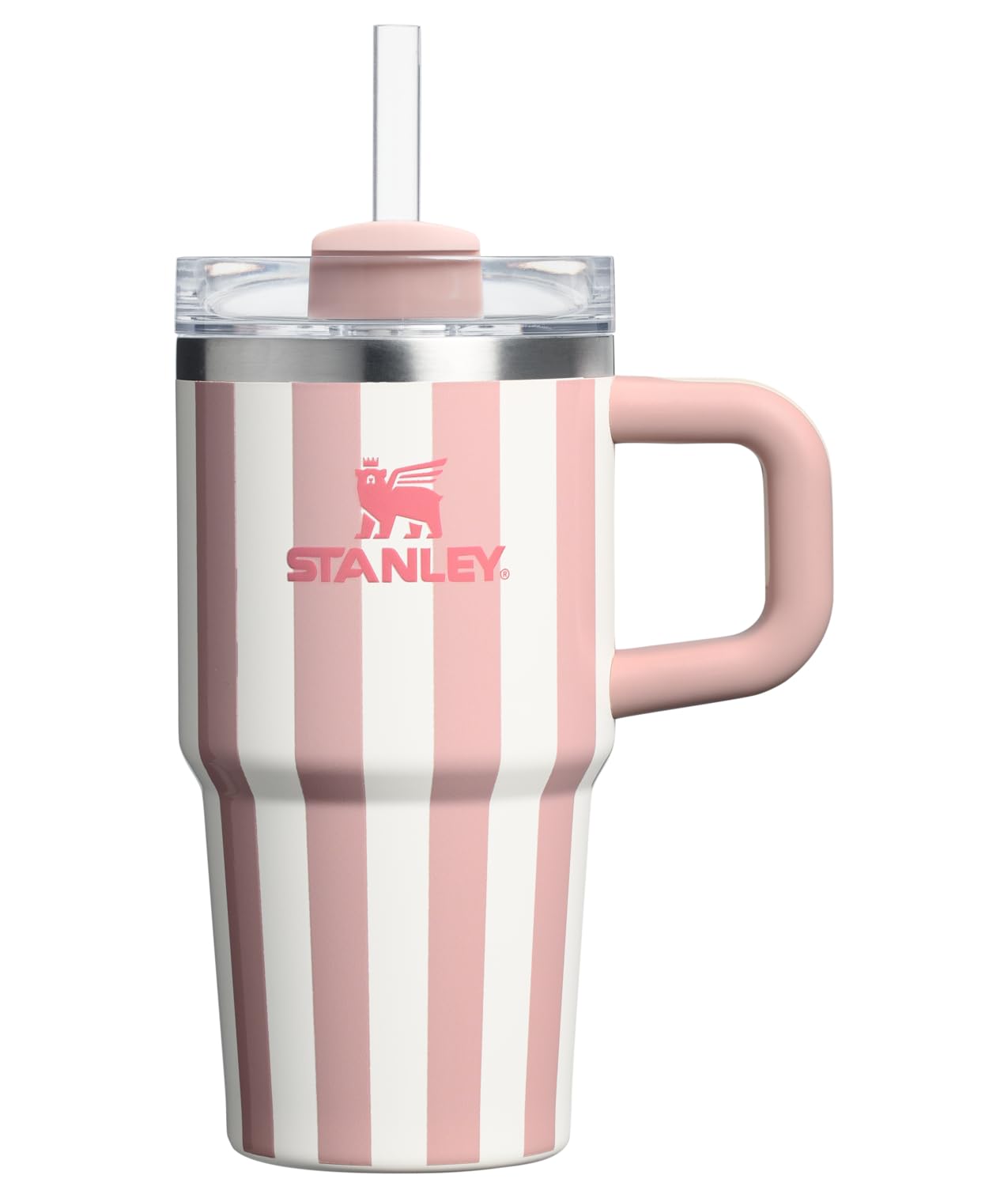 Stanley Quencher H2.0 Tumbler with Handle and Straw 30 oz | Flowstate 3-Position Lid | Cup Holder Compatible for Travel | Insulated Stainless Steel Cup | BPA-Free | Peony
