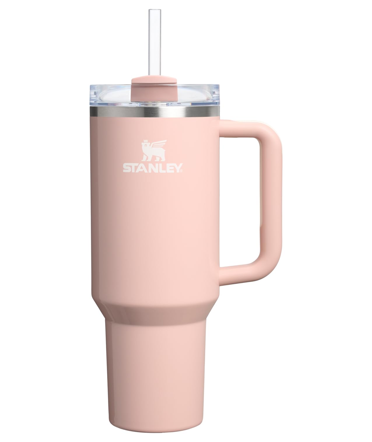 Stanley Quencher H2.0 Tumbler with Handle and Straw 30 oz | Flowstate 3-Position Lid | Cup Holder Compatible for Travel | Insulated Stainless Steel Cup | BPA-Free | Peony