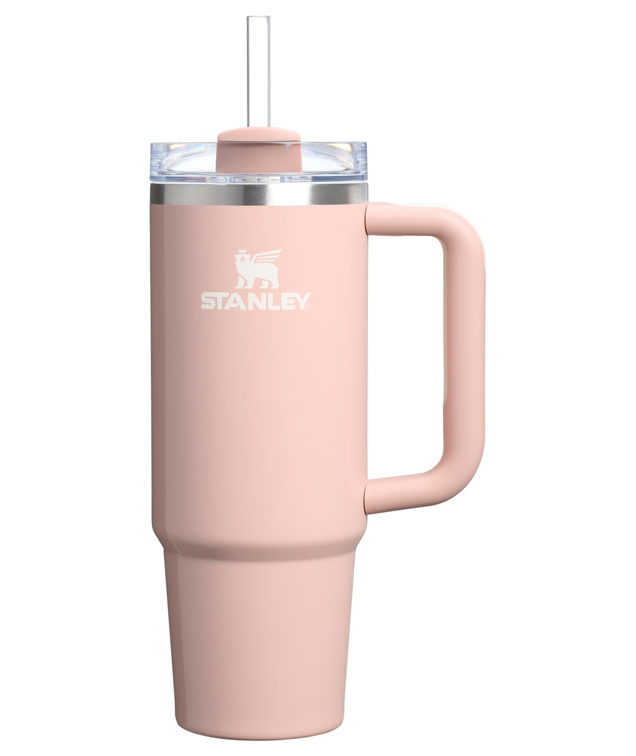 Stanley Quencher H2.0 Tumbler with Handle and Straw 30 oz | Flowstate 3-Position Lid | Cup Holder Compatible for Travel | Insulated Stainless Steel Cup | BPA-Free | Peony