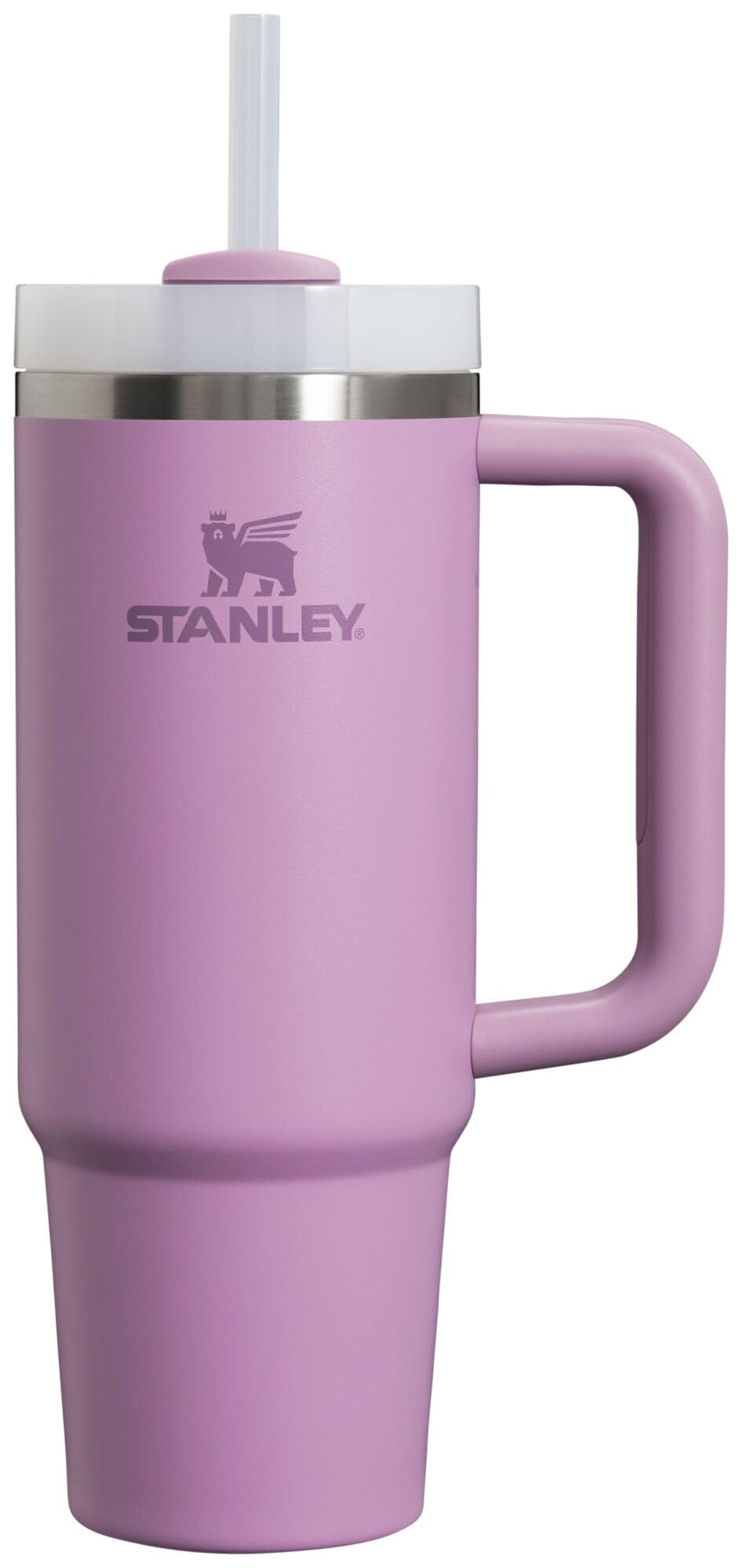 Stanley Quencher H2.0 Tumbler with Handle and Straw 30 oz | Flowstate 3-Position Lid | Cup Holder Compatible for Travel | Insulated Stainless Steel Cup | BPA-Free | Peony