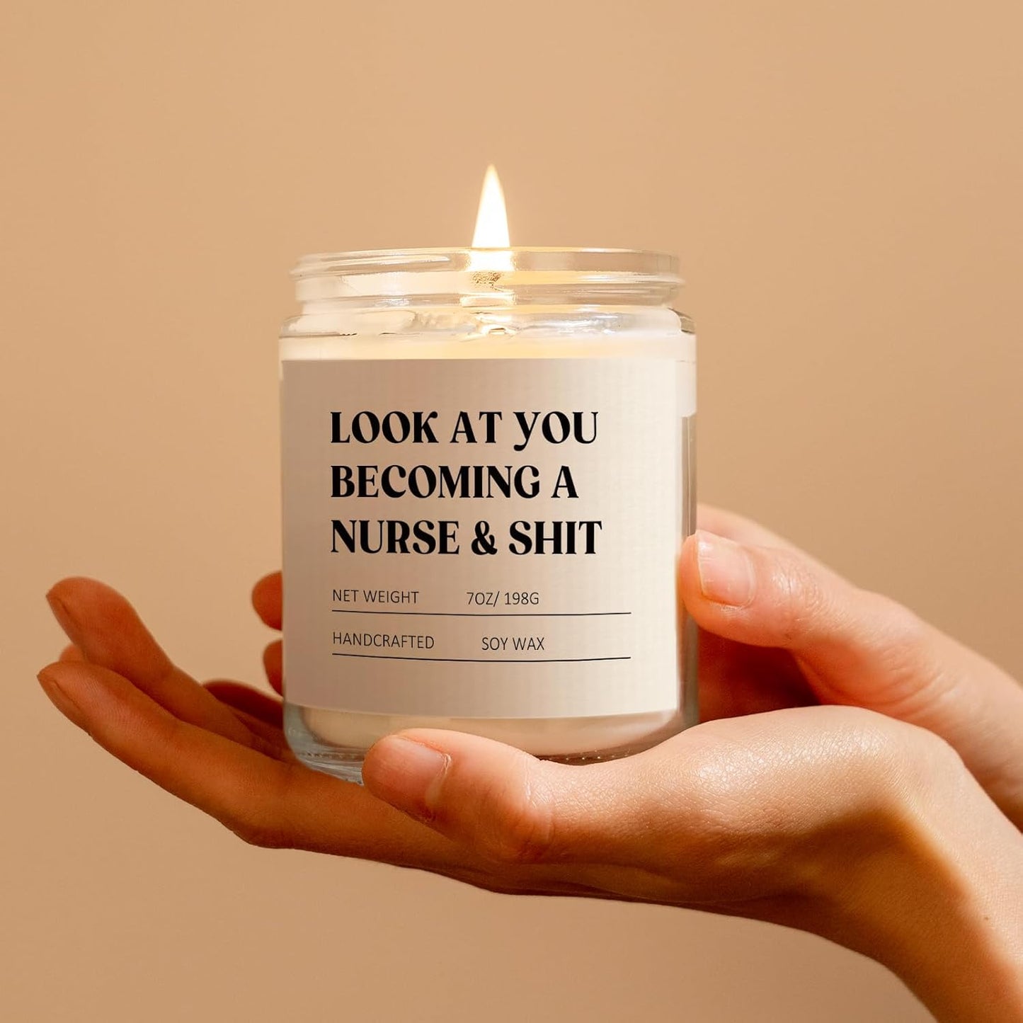 Craftique Nurse Gifts for Women Men, Nursing Student Gifts- Funny Nurse Candle- Nursing School, Nurses Christmas/Graduation/Birthday Gift, Cool LPN RN Gift for Nurses, Future/New Grad