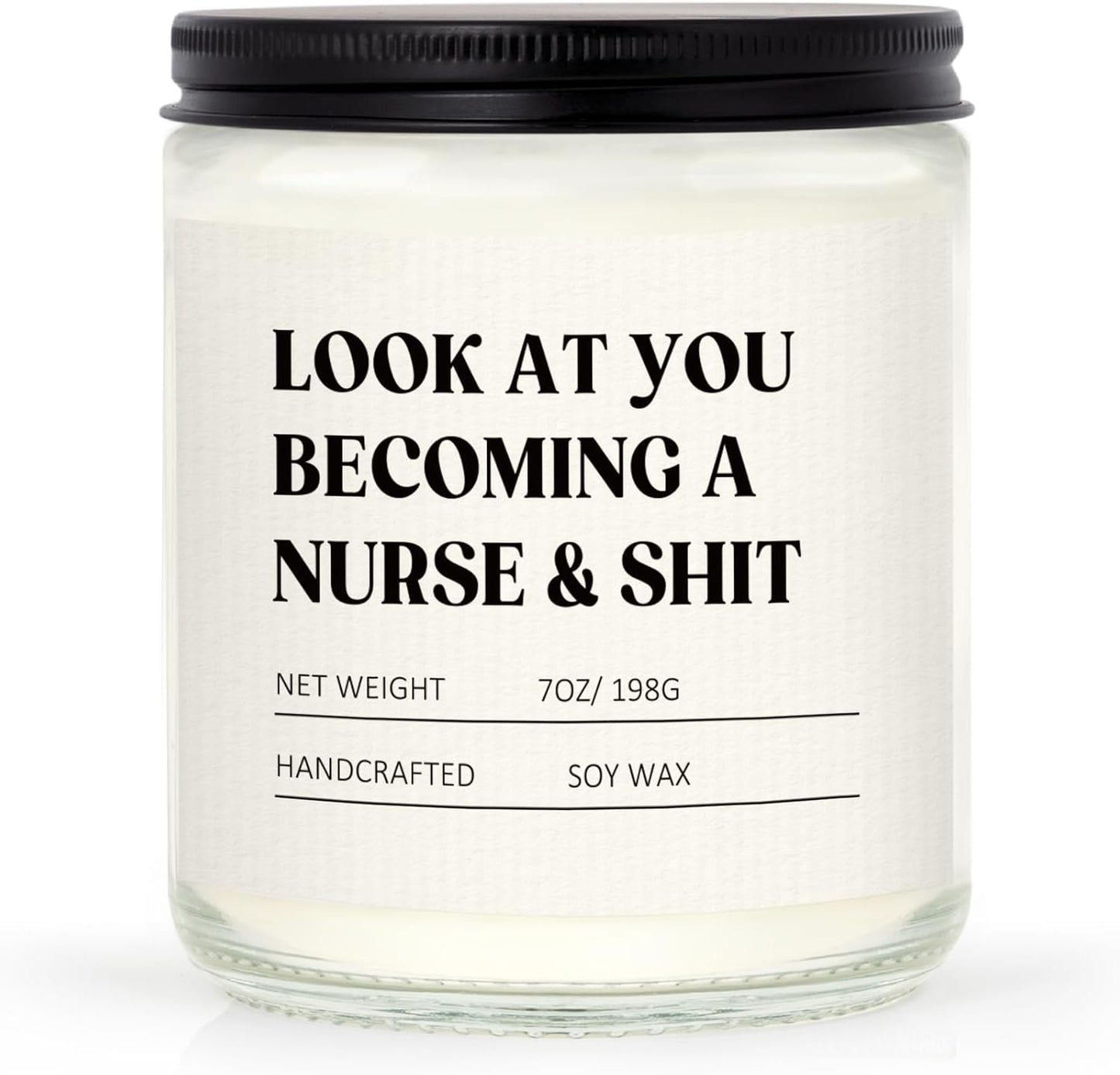 Craftique Nurse Gifts for Women Men, Nursing Student Gifts- Funny Nurse Candle- Nursing School, Nurses Christmas/Graduation/Birthday Gift, Cool LPN RN Gift for Nurses, Future/New Grad