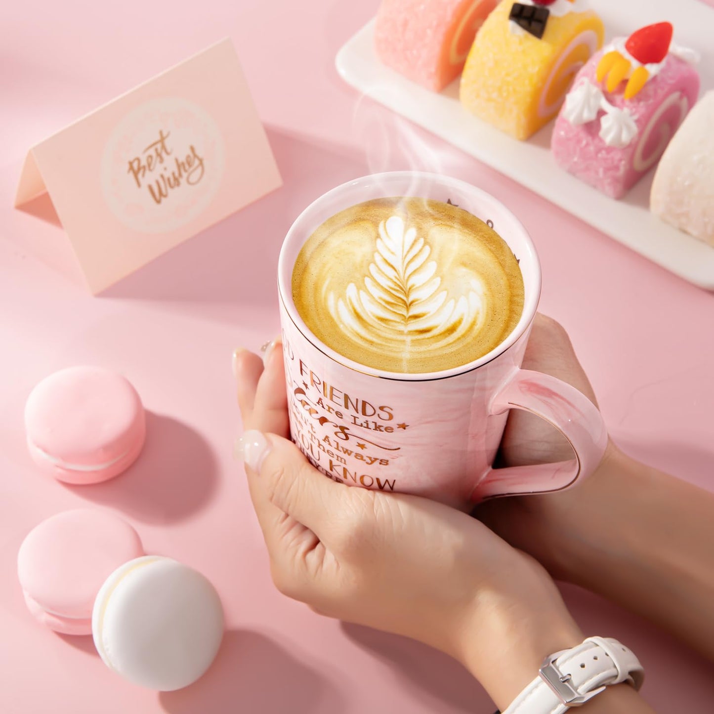 Nurse Gifts for Women, Funny Nurse Mug with Gold Print, Nurses Week Retirement Graduation Appreciation Present, School Nursing Student RN Practitioner, 14oz Pink Marbled Ceramic Cup, Nice Gift Boxed