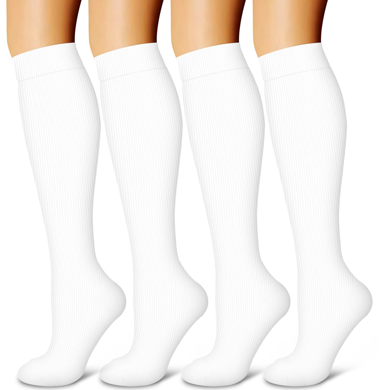 Laite Hebe 4 Pairs-Compression Socks for Women&Men Circulation-Best Support for Nurses,Running,Athletic