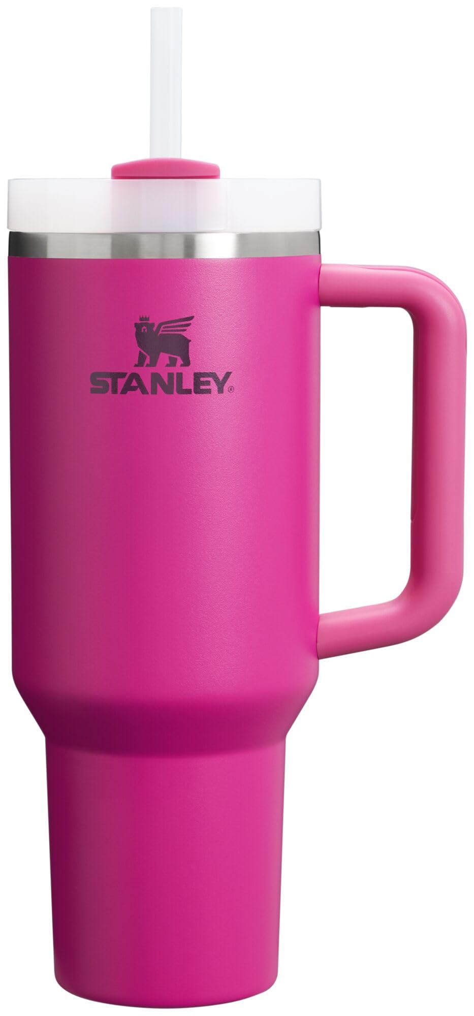 Stanley Quencher H2.0 Tumbler with Handle and Straw 30 oz | Flowstate 3-Position Lid | Cup Holder Compatible for Travel | Insulated Stainless Steel Cup | BPA-Free | Peony