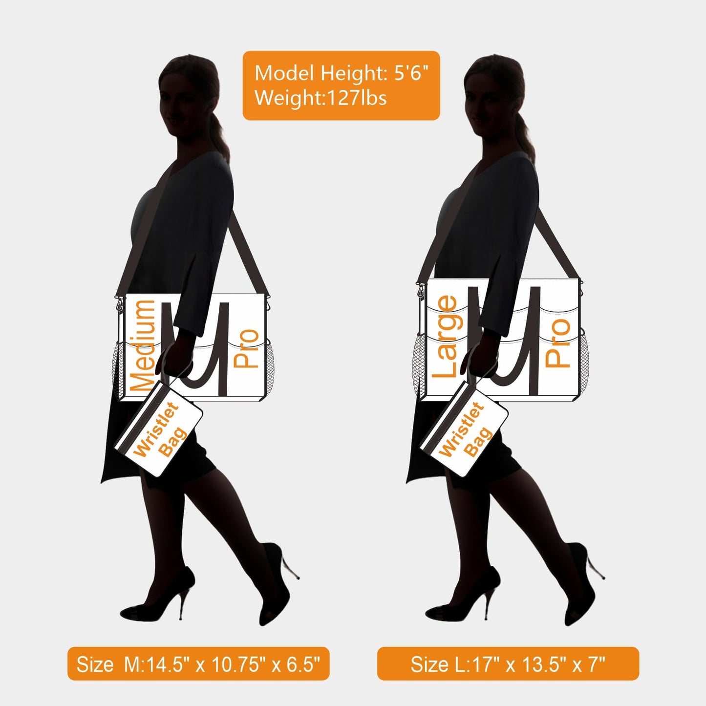 TOPDesign Utility Water Resistant Tote Bag with 22 Pockets, Top Zipper Closure & Thick Bottom Support, for Working Women