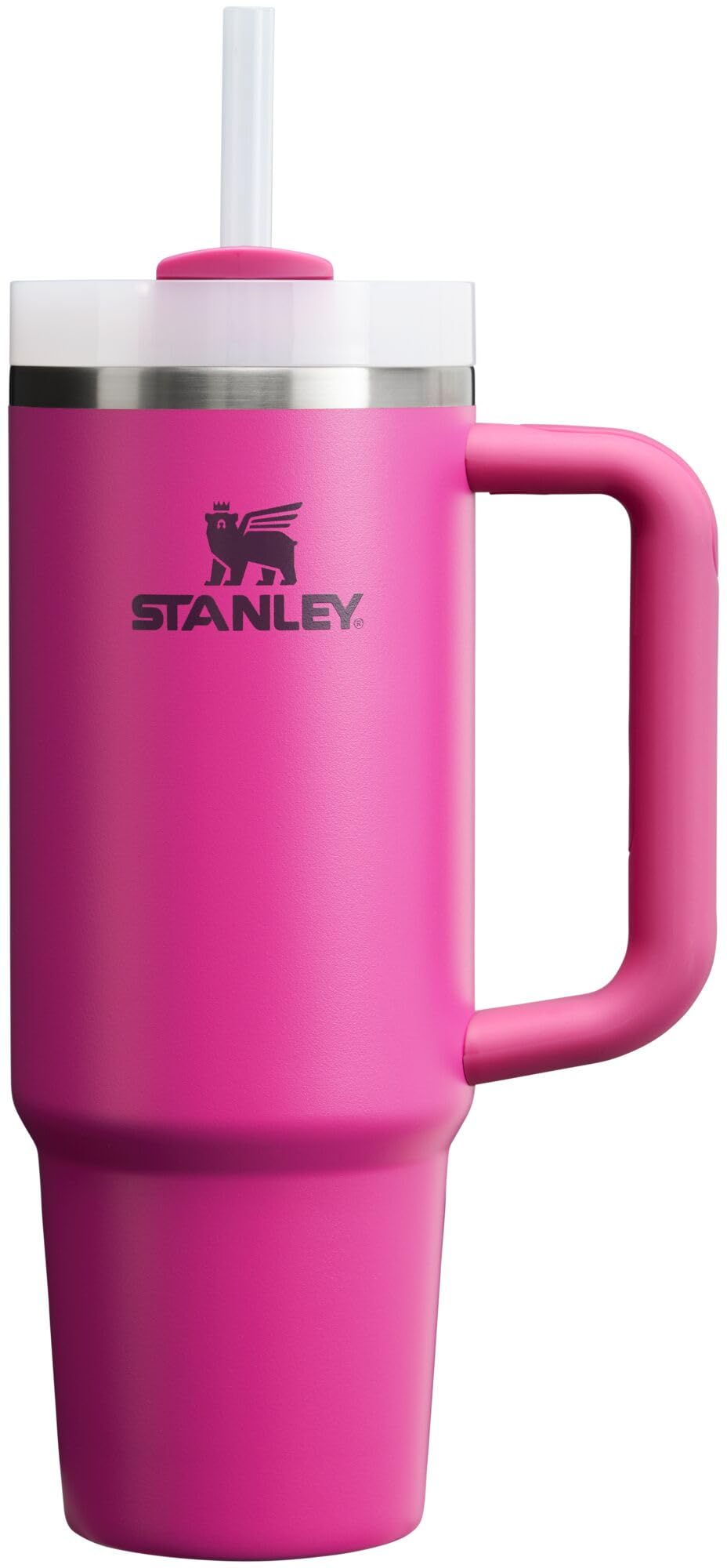 Stanley Quencher H2.0 Tumbler with Handle and Straw 30 oz | Flowstate 3-Position Lid | Cup Holder Compatible for Travel | Insulated Stainless Steel Cup | BPA-Free | Peony