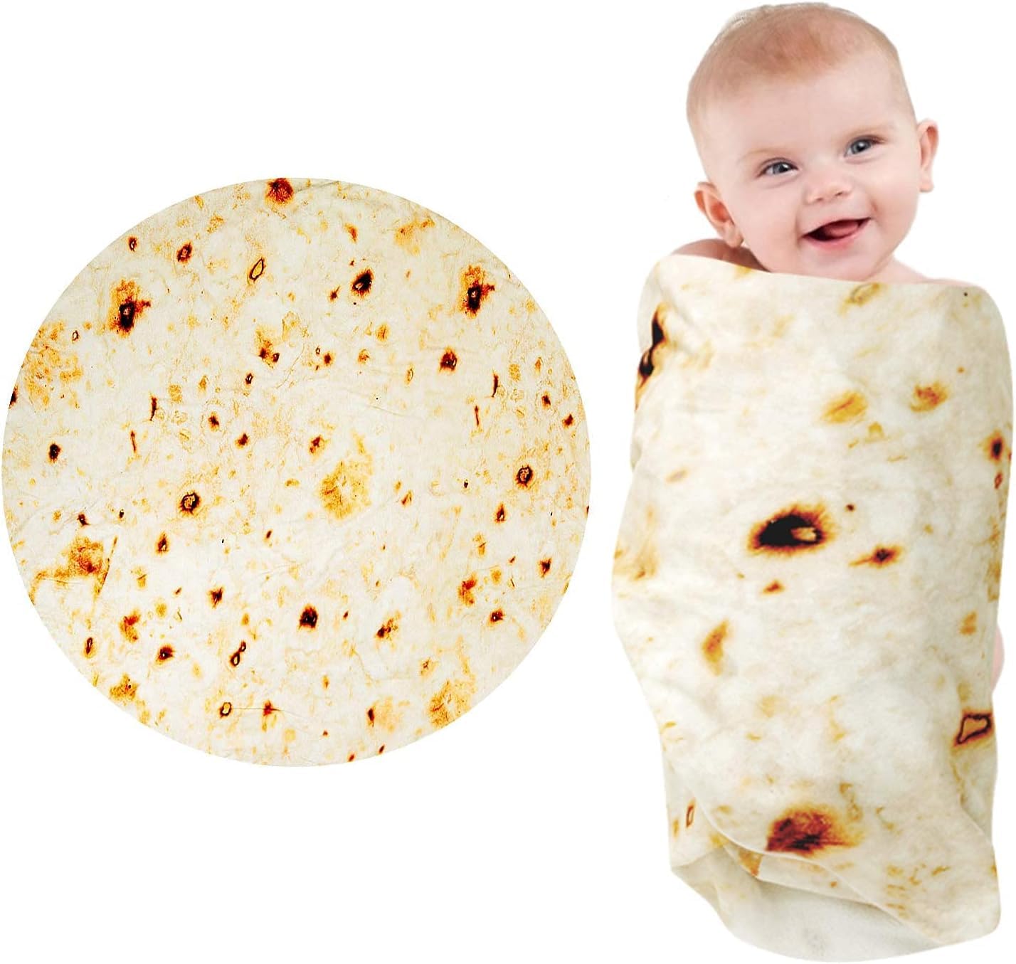Gifts for Women Tortilla Blanket Adult Size 71 Inch, Graduation Gifts for Men and Women, Baptisms Gifts for Girl, Taco Food Burrito Blanket for Adult, Flannel Blanket Funny Gifts for Girlfriend