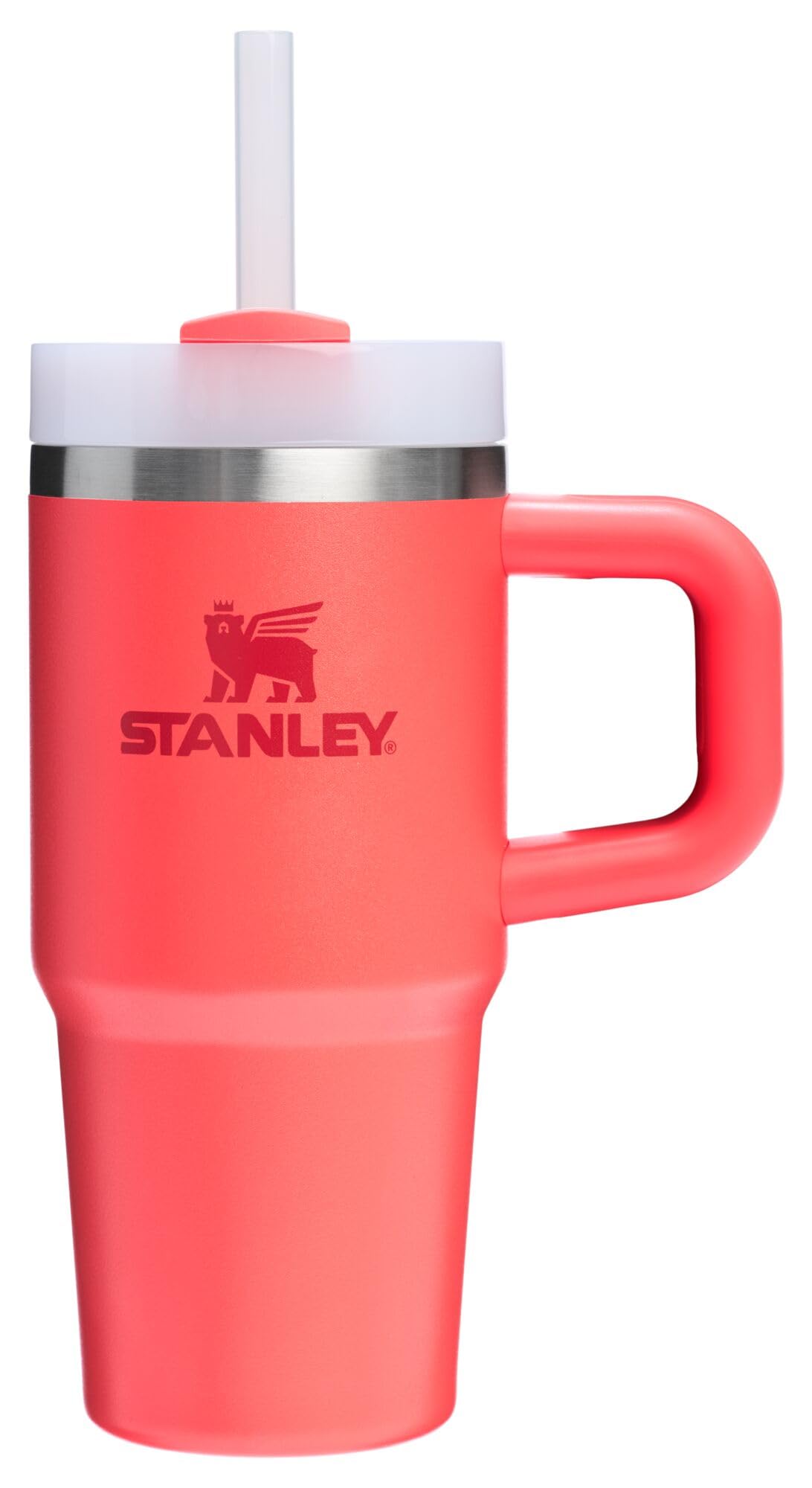Stanley Quencher H2.0 Tumbler with Handle and Straw 30 oz | Flowstate 3-Position Lid | Cup Holder Compatible for Travel | Insulated Stainless Steel Cup | BPA-Free | Peony