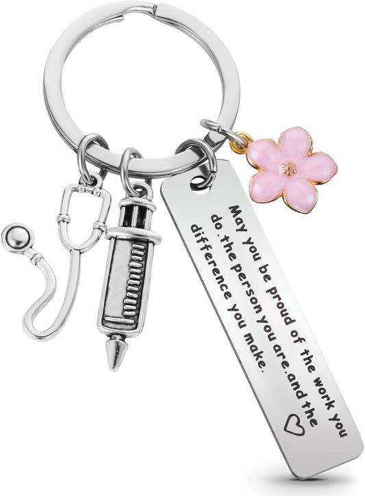 Ouligay Nurse Gifts for Women Nurse Keychain, Nursing Gift for School Nurse Student Graduation Future Medical Practitioner Registered Nurses Appreciation Nurse Day Week Gifts Accessories