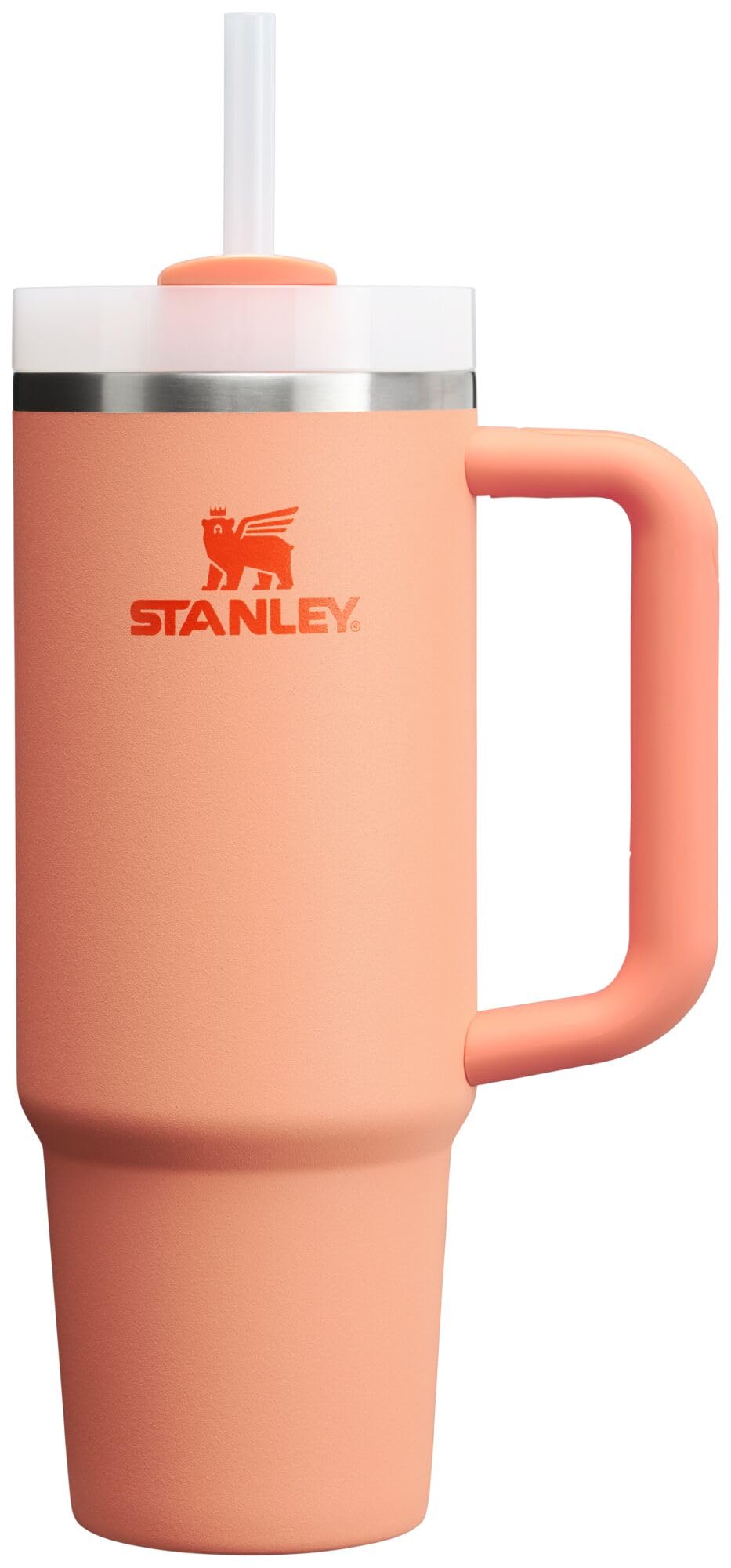 Stanley Quencher H2.0 Tumbler with Handle and Straw 30 oz | Flowstate 3-Position Lid | Cup Holder Compatible for Travel | Insulated Stainless Steel Cup | BPA-Free | Peony