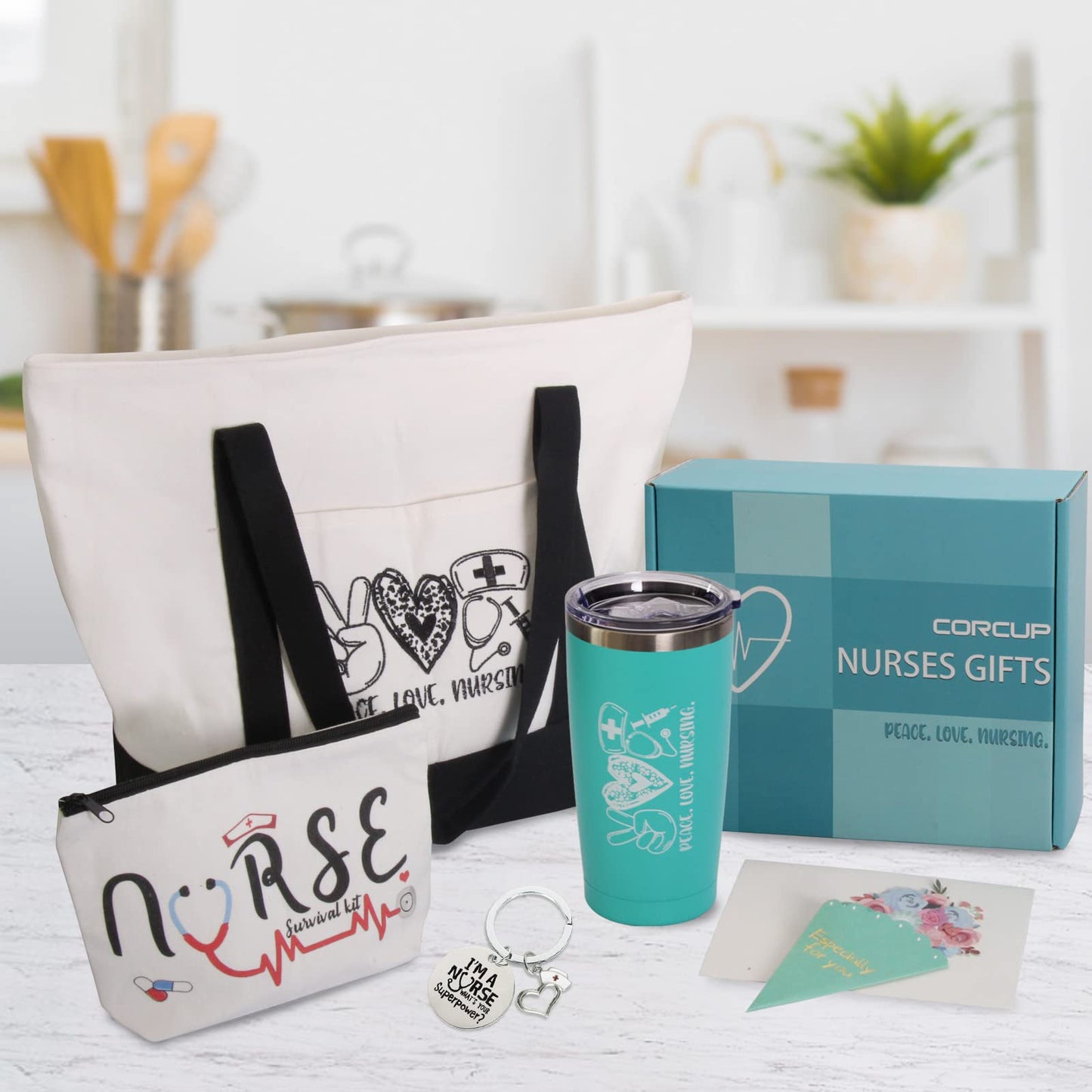Nurse Appreciation Gift Box for Women - Graduation, Nursing School, Christmas, Practitioner, RG - Wine Tumbler Set