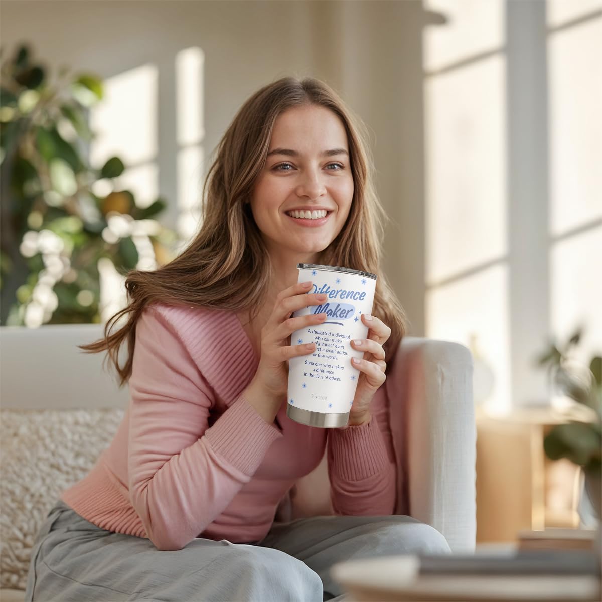 SANDJEST Nurse Tumbler Cup - Nutritional Facts Travel Coffee Mug Gift - 20oz Tumblers Nurse Gifts for Birthday, Christmas, Appreciation Week, Nursing School Graduation for Nurses, Practitioners