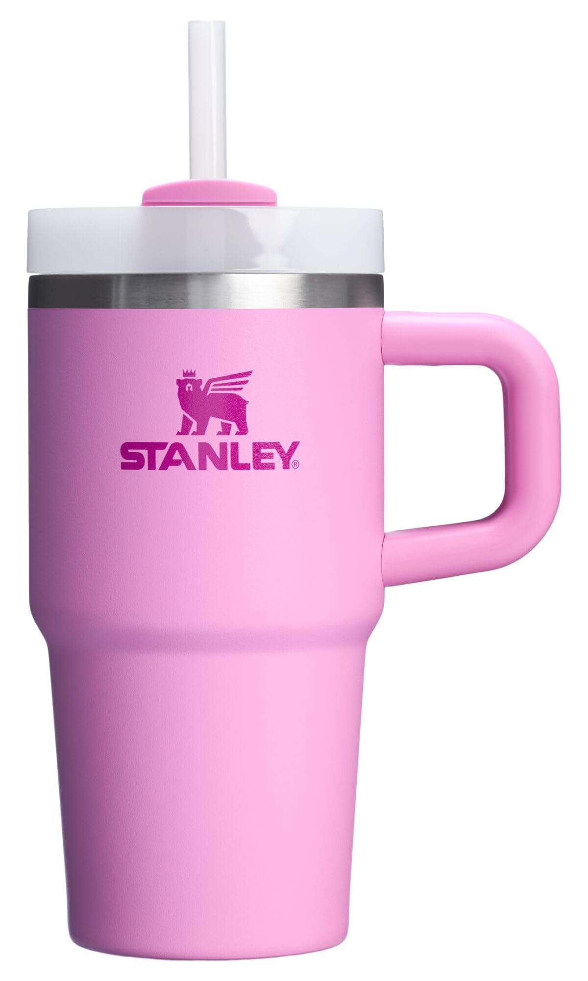 Stanley Quencher H2.0 Tumbler with Handle and Straw 30 oz | Flowstate 3-Position Lid | Cup Holder Compatible for Travel | Insulated Stainless Steel Cup | BPA-Free | Peony