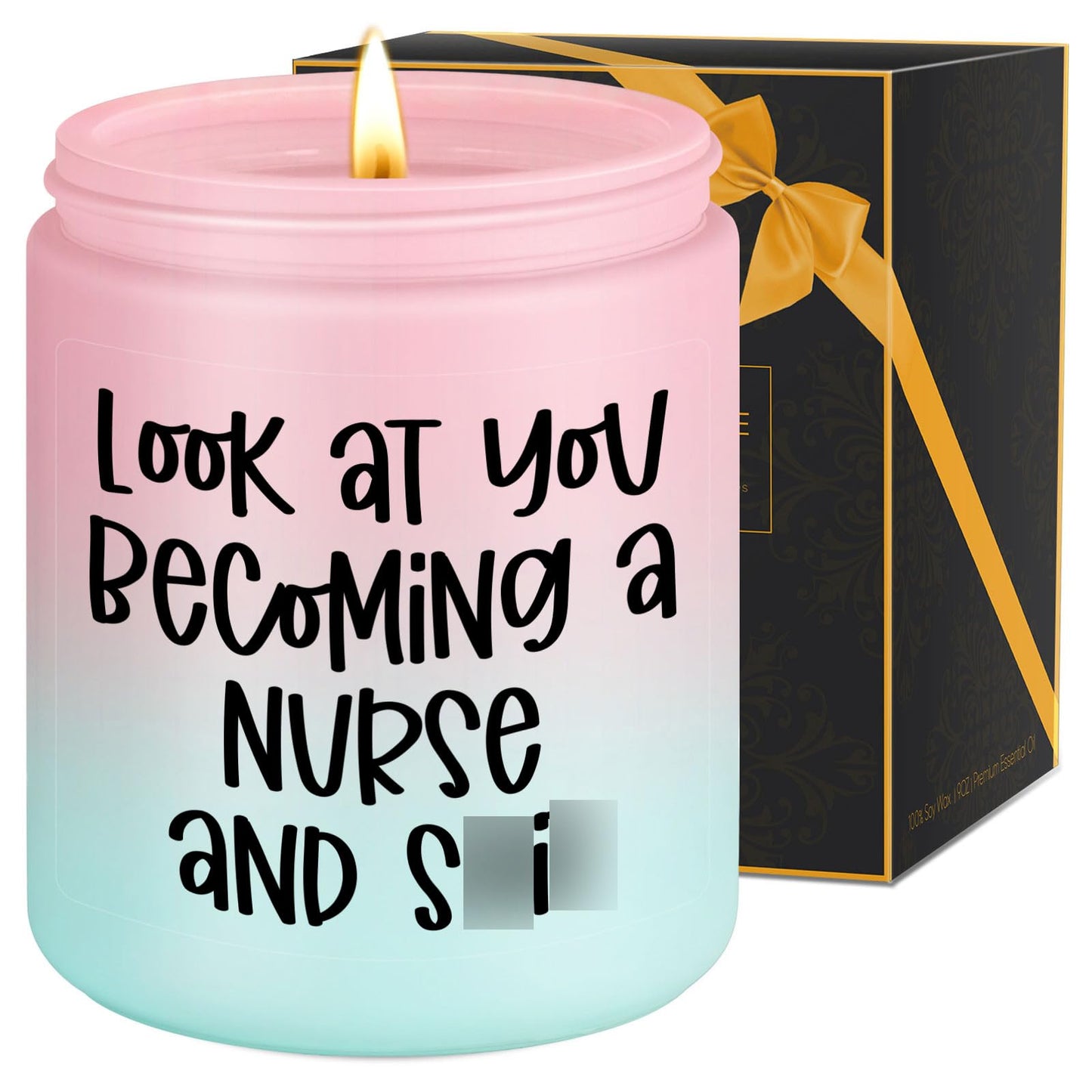 LEADO Candles, Nurse Gifts for Women, Male, Men - Nursing Graduation, LPN, RN Gifts for Nurses - Funny Nurses Week, Congratulations Present for New Grad, Future RN, Nursing School Student, Graduate