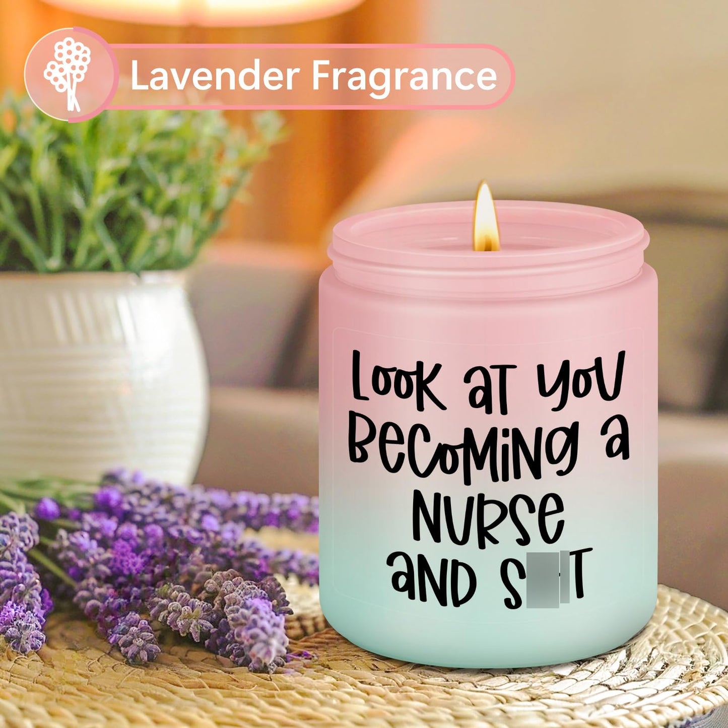 LEADO Candles, Nurse Gifts for Women, Male, Men - Nursing Graduation, LPN, RN Gifts for Nurses - Funny Nurses Week, Congratulations Present for New Grad, Future RN, Nursing School Student, Graduate