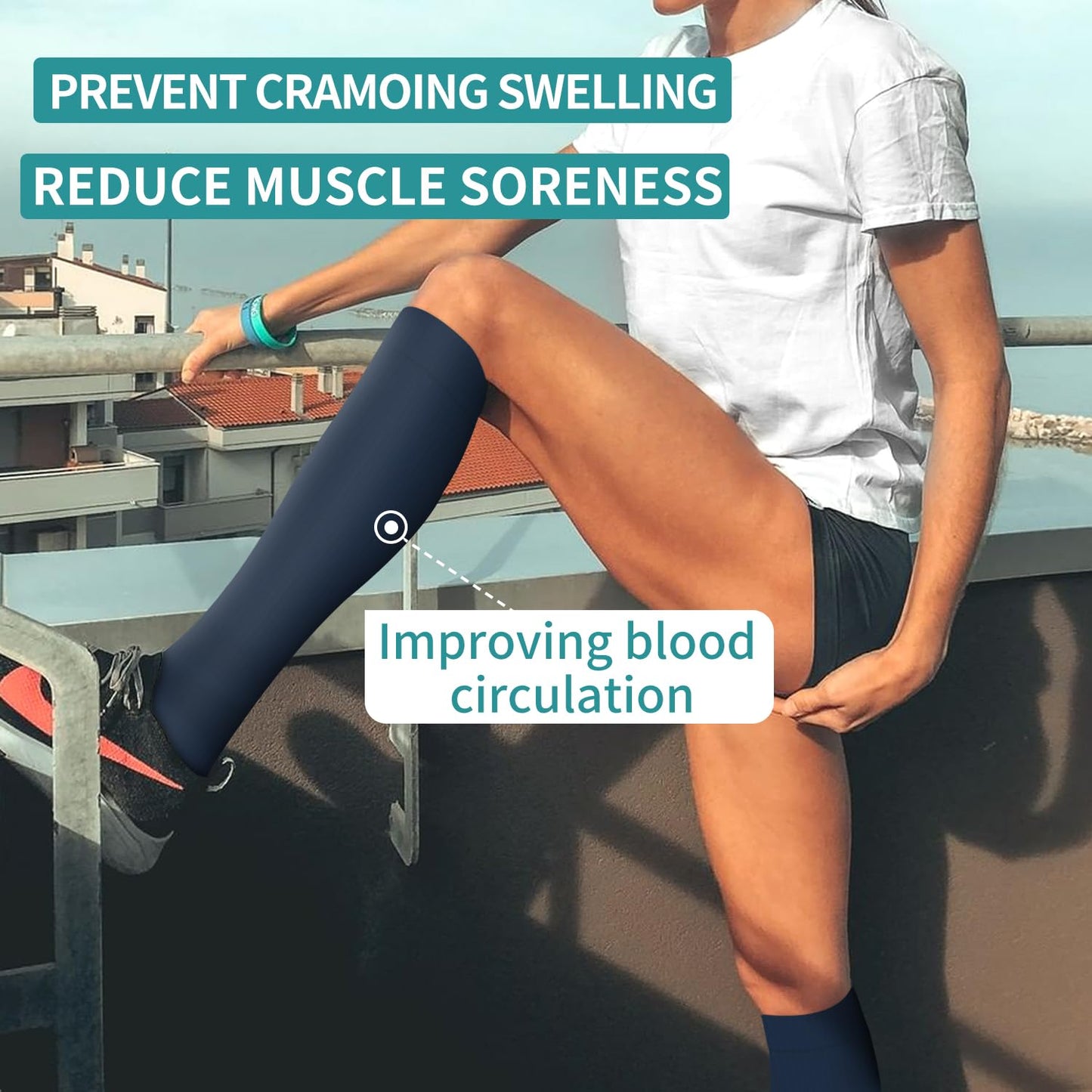 Laite Hebe 4 Pairs-Compression Socks for Women&Men Circulation-Best Support for Nurses,Running,Athletic