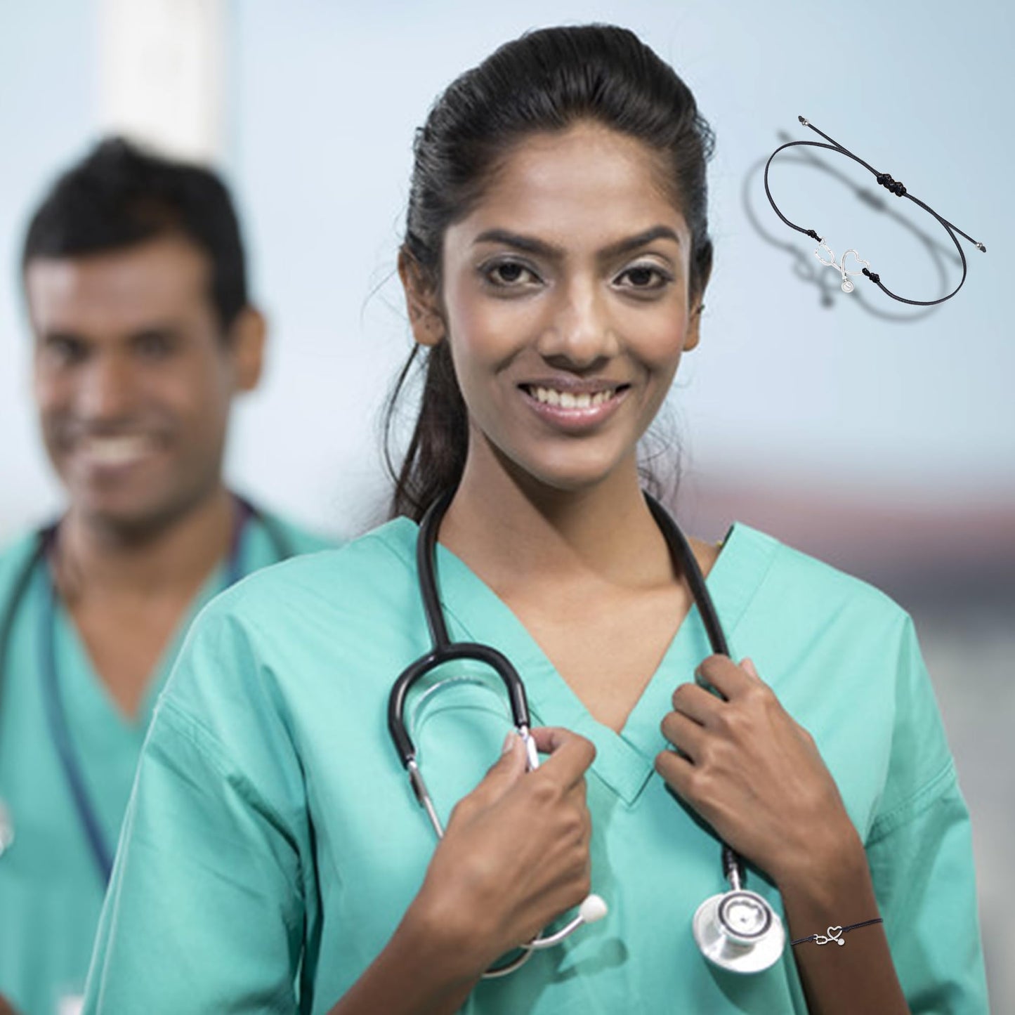 SmileBelle Nurse Bracelets as nurses Gifts for Women, Nurses Practitioner Gifts as nurse Christmas gifts, Funny School Nursez Gift as Nursing Gift for New Nursez