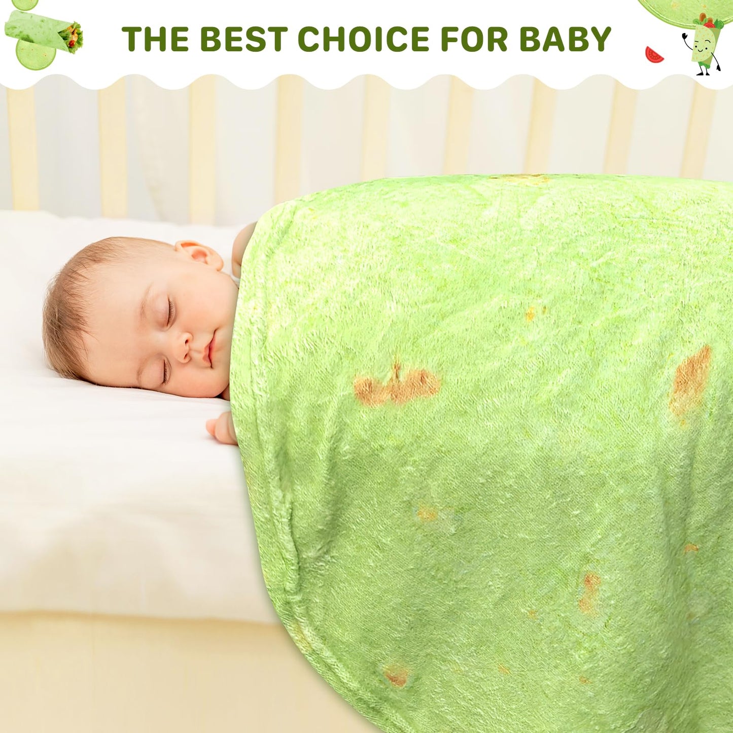 Gifts for Women Tortilla Blanket Adult Size 71 Inch, Graduation Gifts for Men and Women, Baptisms Gifts for Girl, Taco Food Burrito Blanket for Adult, Flannel Blanket Funny Gifts for Girlfriend