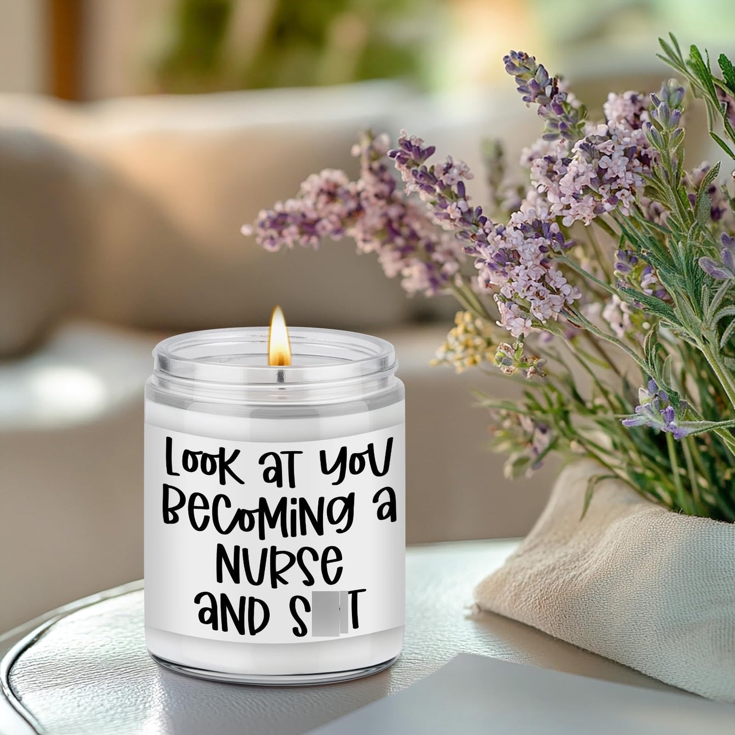 LEADO Candles, Nurse Gifts for Women, Male, Men - Nursing Graduation, LPN, RN Gifts for Nurses - Funny Nurses Week, Congratulations Present for New Grad, Future RN, Nursing School Student, Graduate