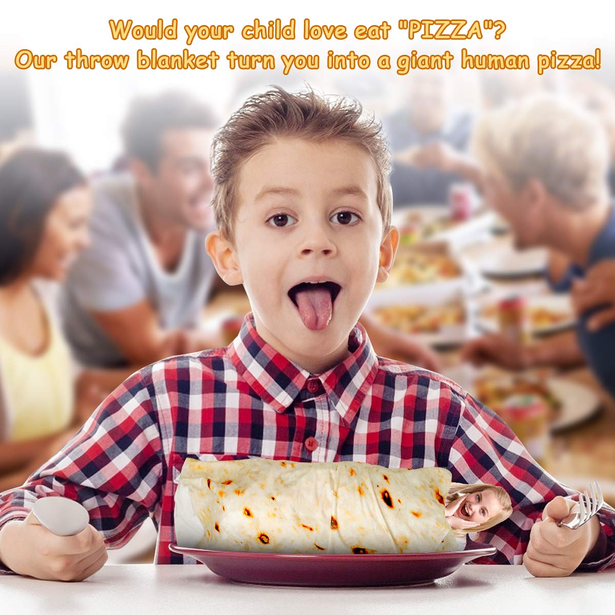 Gifts for Women Tortilla Blanket Adult Size 71 Inch, Graduation Gifts for Men and Women, Baptisms Gifts for Girl, Taco Food Burrito Blanket for Adult, Flannel Blanket Funny Gifts for Girlfriend