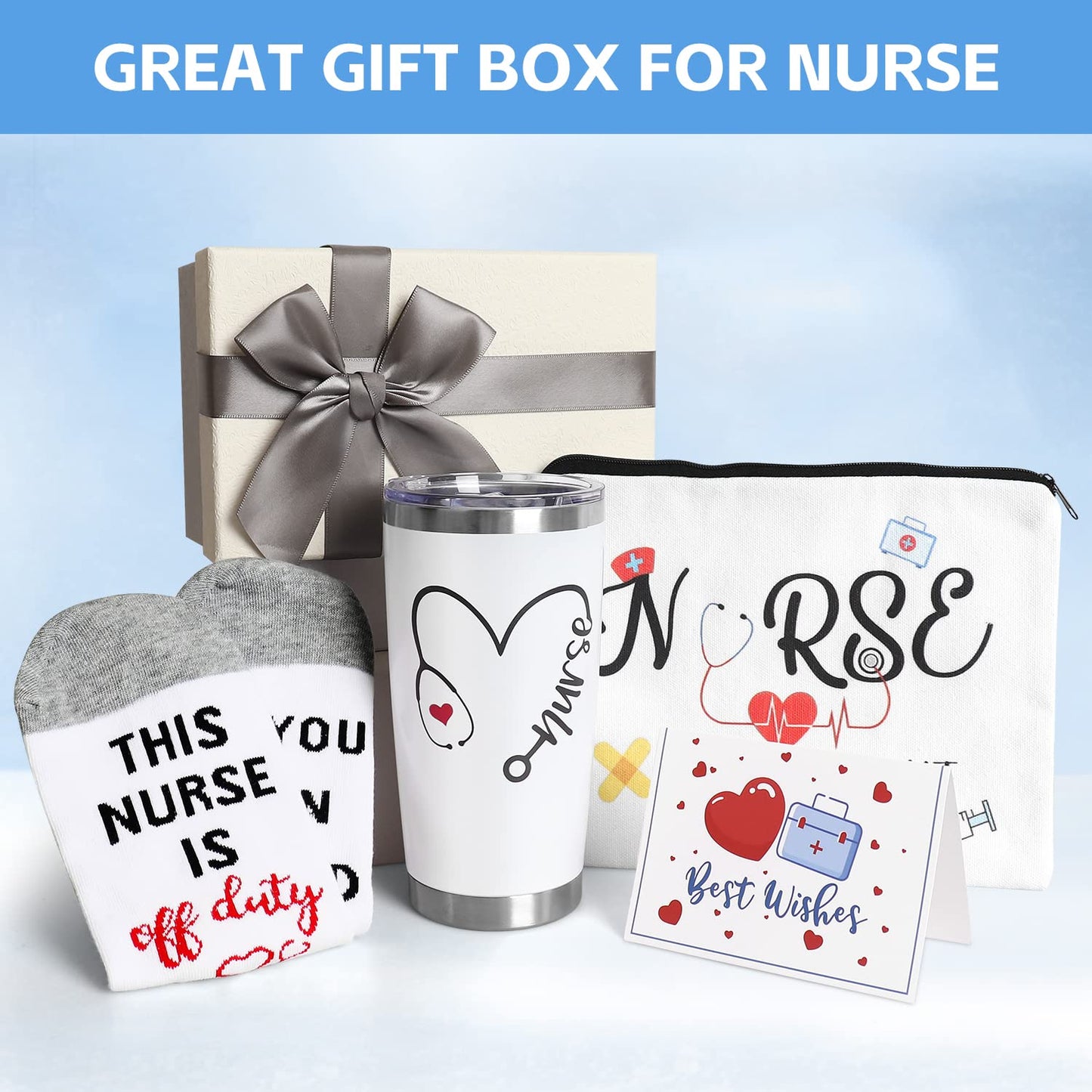 Nurse Gifts for Women, Nurses Week Gifts, Nurse Appreciation Gift, Nurse Graduation, Birthday, Christmas Gifts, New Nurse Gifts, Nurse Practitioner Gifts - 20 OZ Tumbler Set for Nurses