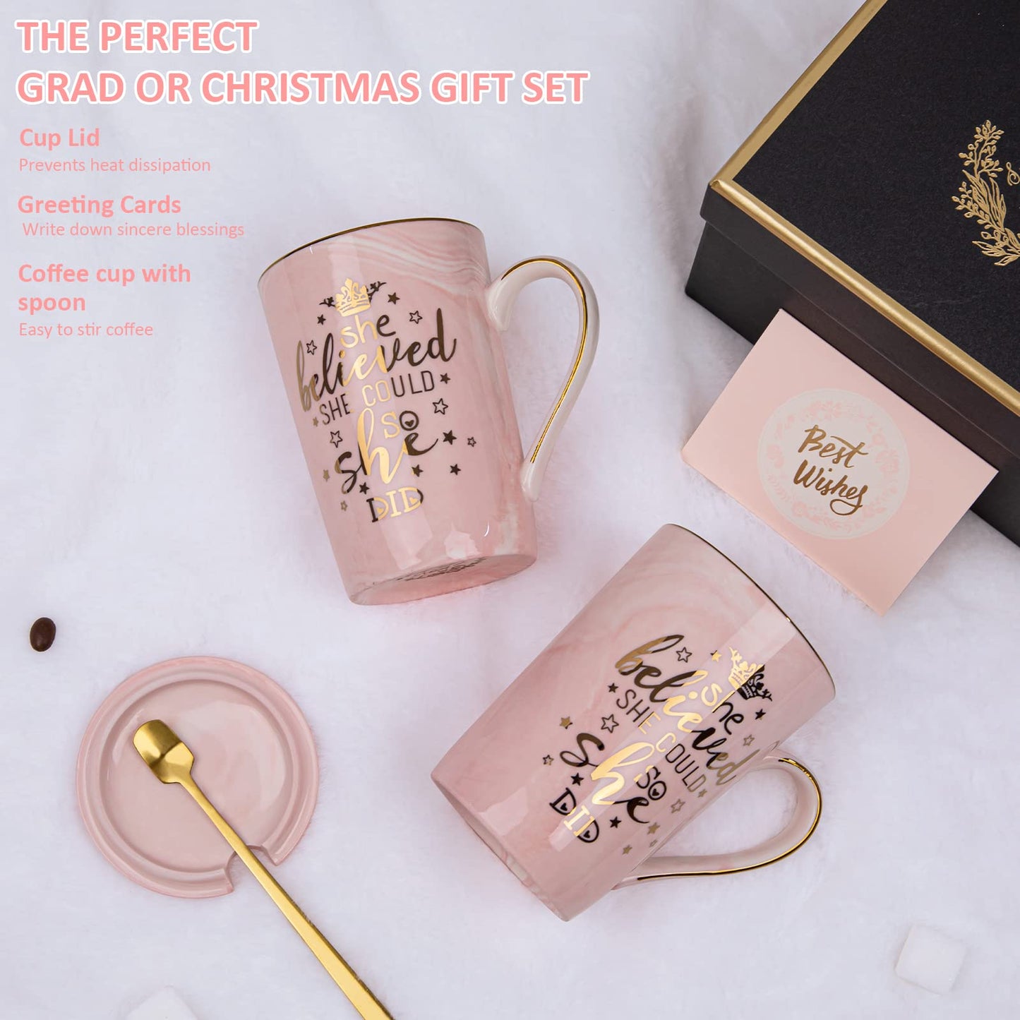 Nurse Gifts for Women, Funny Nurse Mug with Gold Print, Nurses Week Retirement Graduation Appreciation Present, School Nursing Student RN Practitioner, 14oz Pink Marbled Ceramic Cup, Nice Gift Boxed