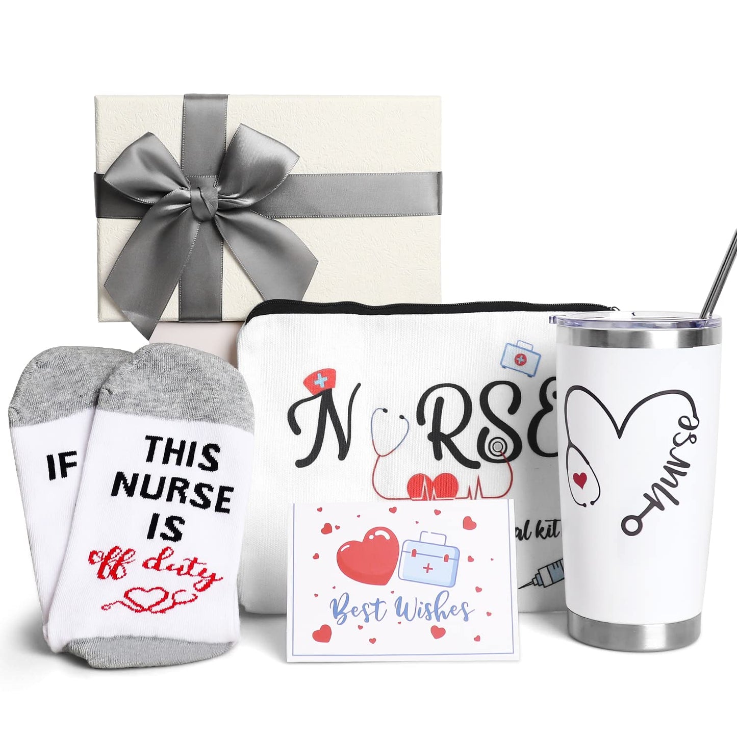 Nurse Gifts for Women, Nurses Week Gifts, Nurse Appreciation Gift, Nurse Graduation, Birthday, Christmas Gifts, New Nurse Gifts, Nurse Practitioner Gifts - 20 OZ Tumbler Set for Nurses